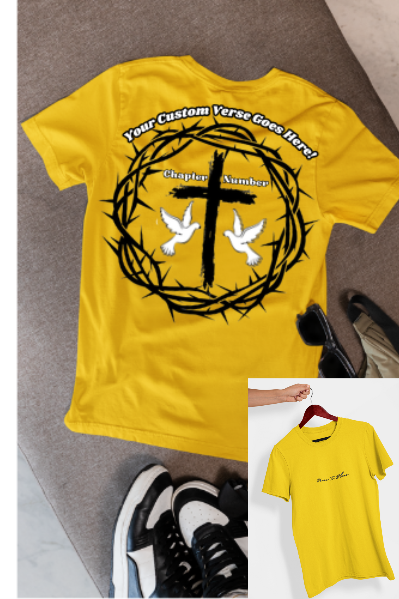 Custom Youth Dress To Bless Cursive Logo Unisex T-Shirt