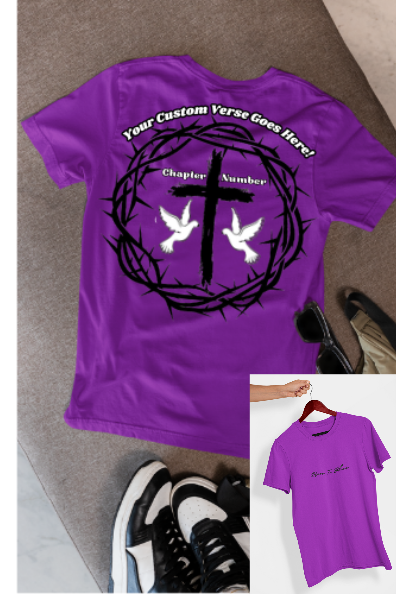 Custom Youth Dress To Bless Cursive Logo Unisex T-Shirt