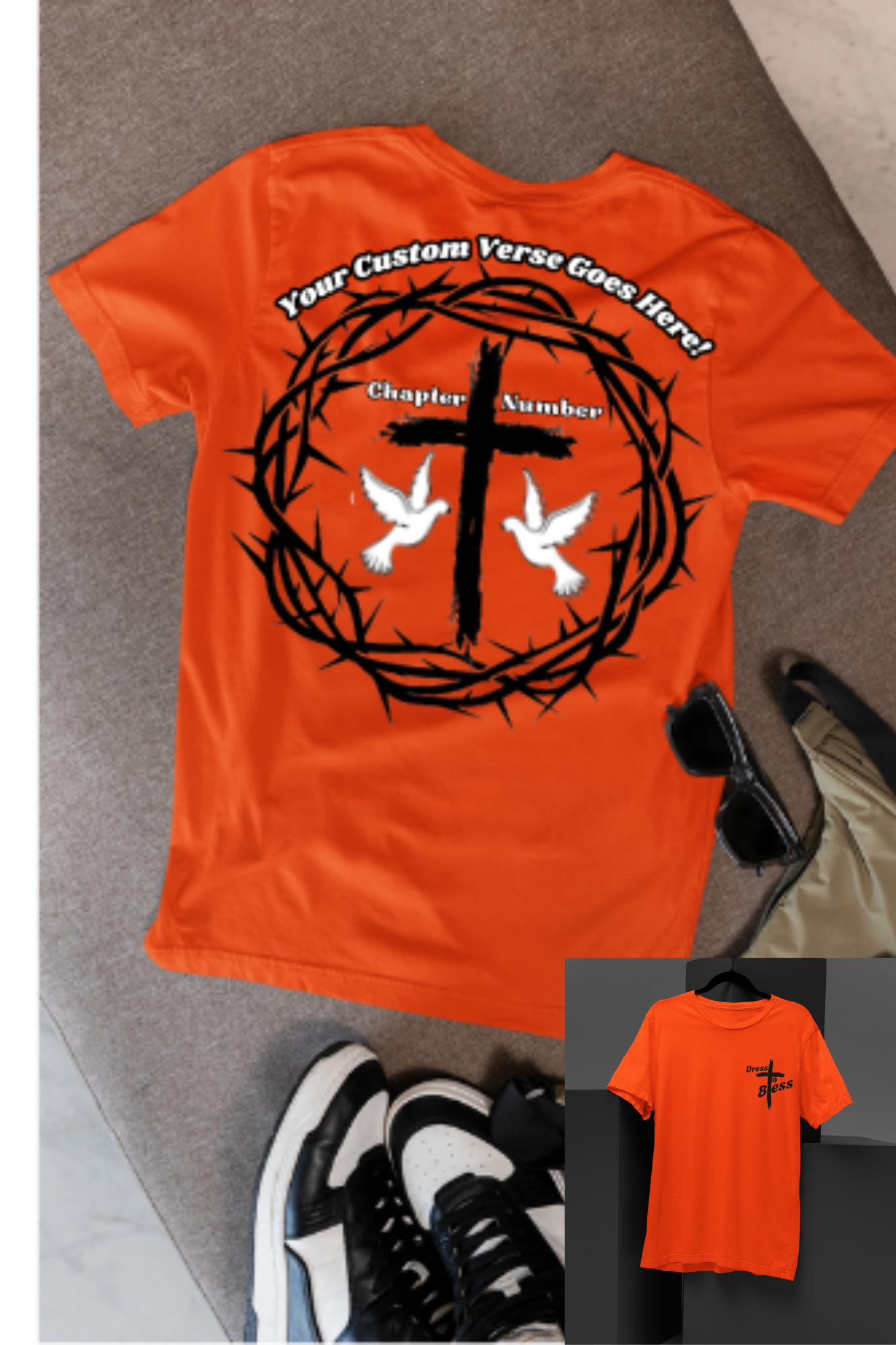 Custom Youth Dress To Bless Cross Logo Unisex T-shirt