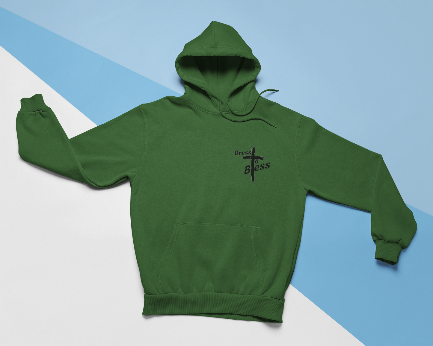 Youth Dress To Bless Cross Logo Unisex Hoodie