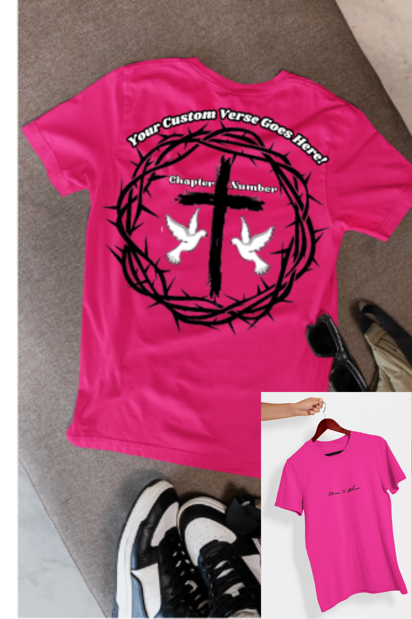 Custom Youth Dress To Bless Cursive Logo Unisex T-Shirt