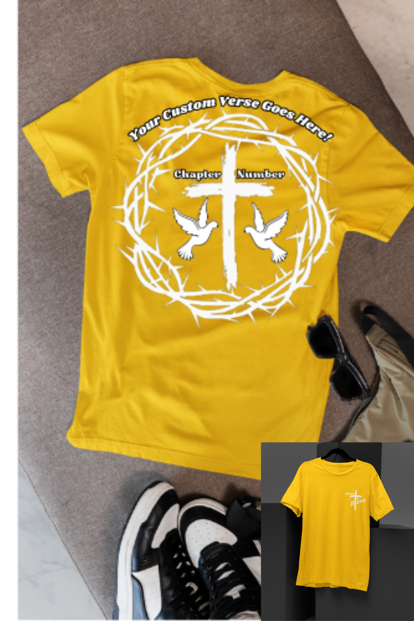 Custom Youth Dress To Bless Cross Logo Unisex T-shirt
