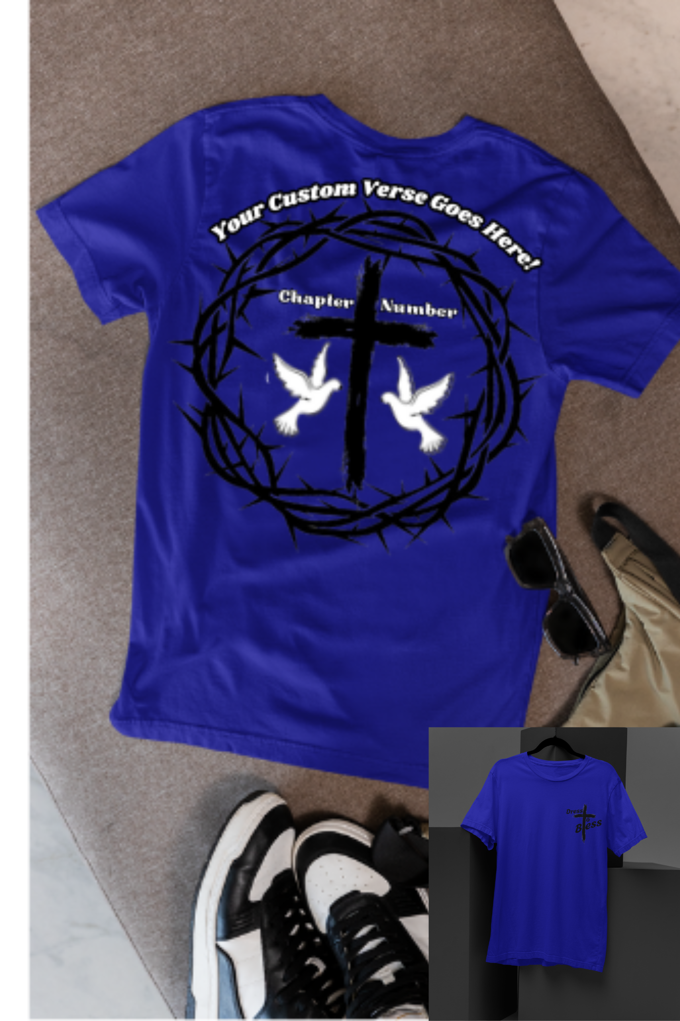 Custom Youth Dress To Bless Cross Logo Unisex T-shirt