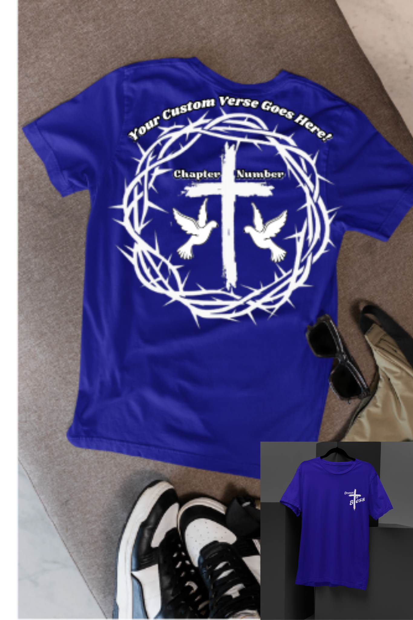 Custom Youth Dress To Bless Cross Logo Unisex T-shirt