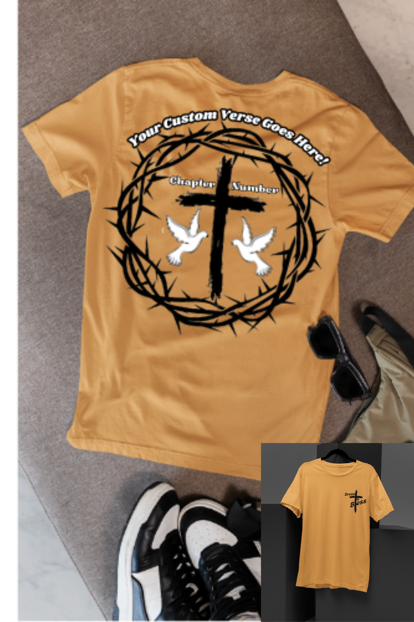 Custom Youth Dress To Bless Cross Logo Unisex T-shirt