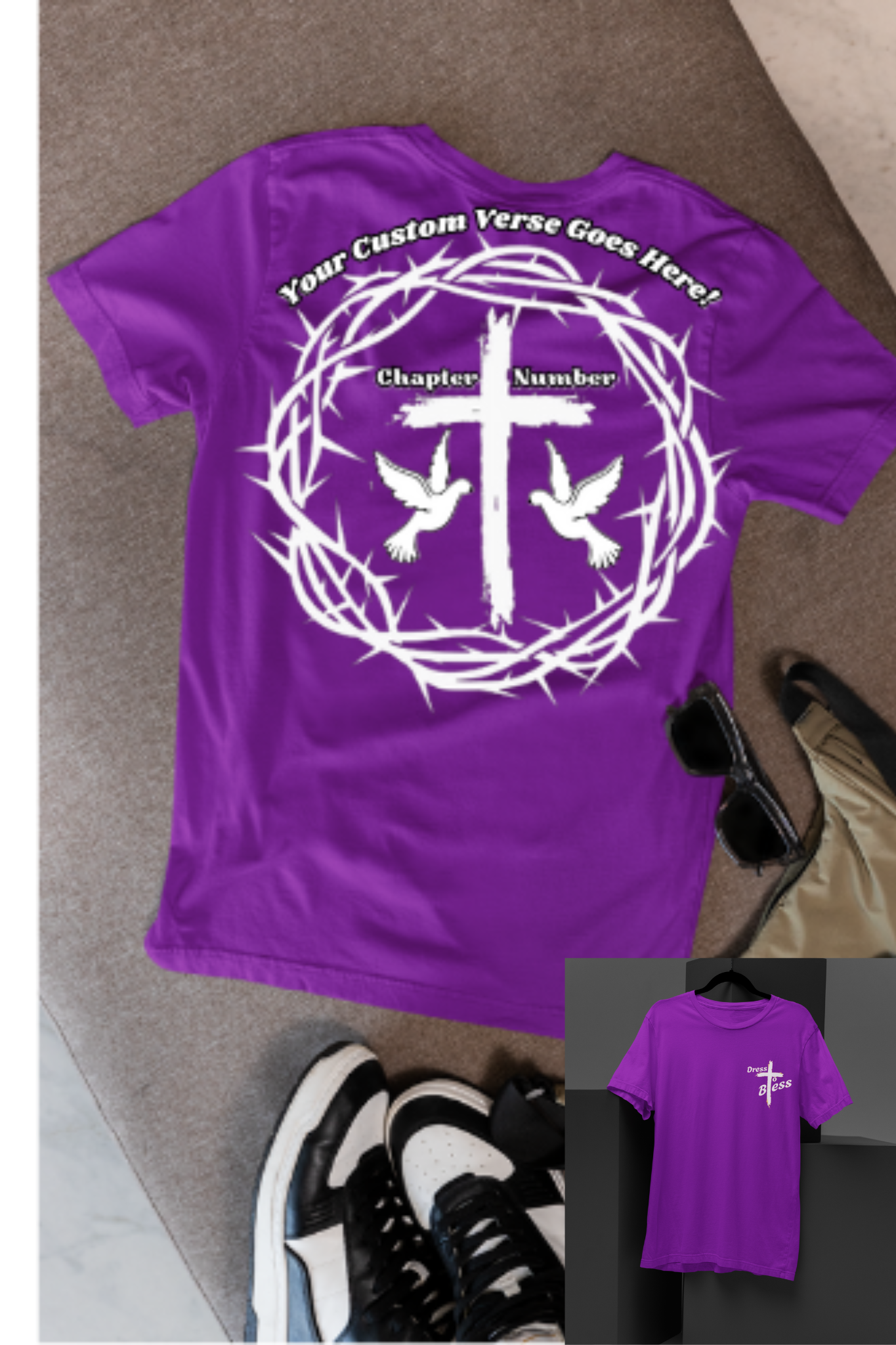 Custom Youth Dress To Bless Cross Logo Unisex T-shirt