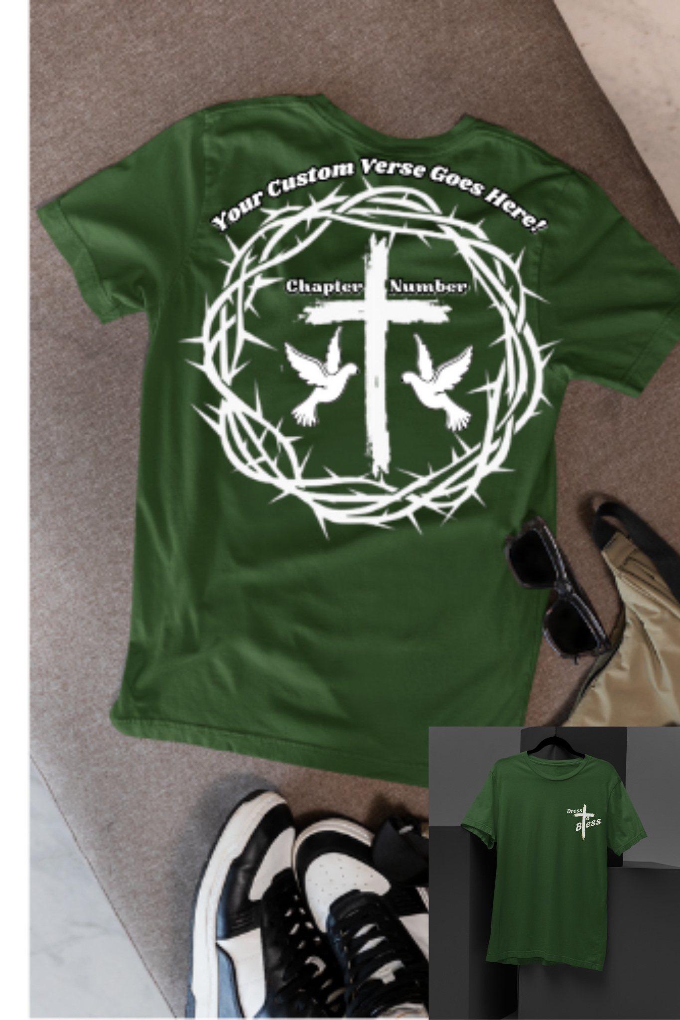 Custom Youth Dress To Bless Cross Logo Unisex T-shirt