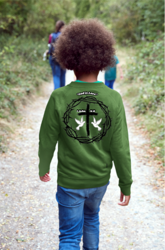 Custom Youth Dress To Bless Cross Logo Unisex Crewneck