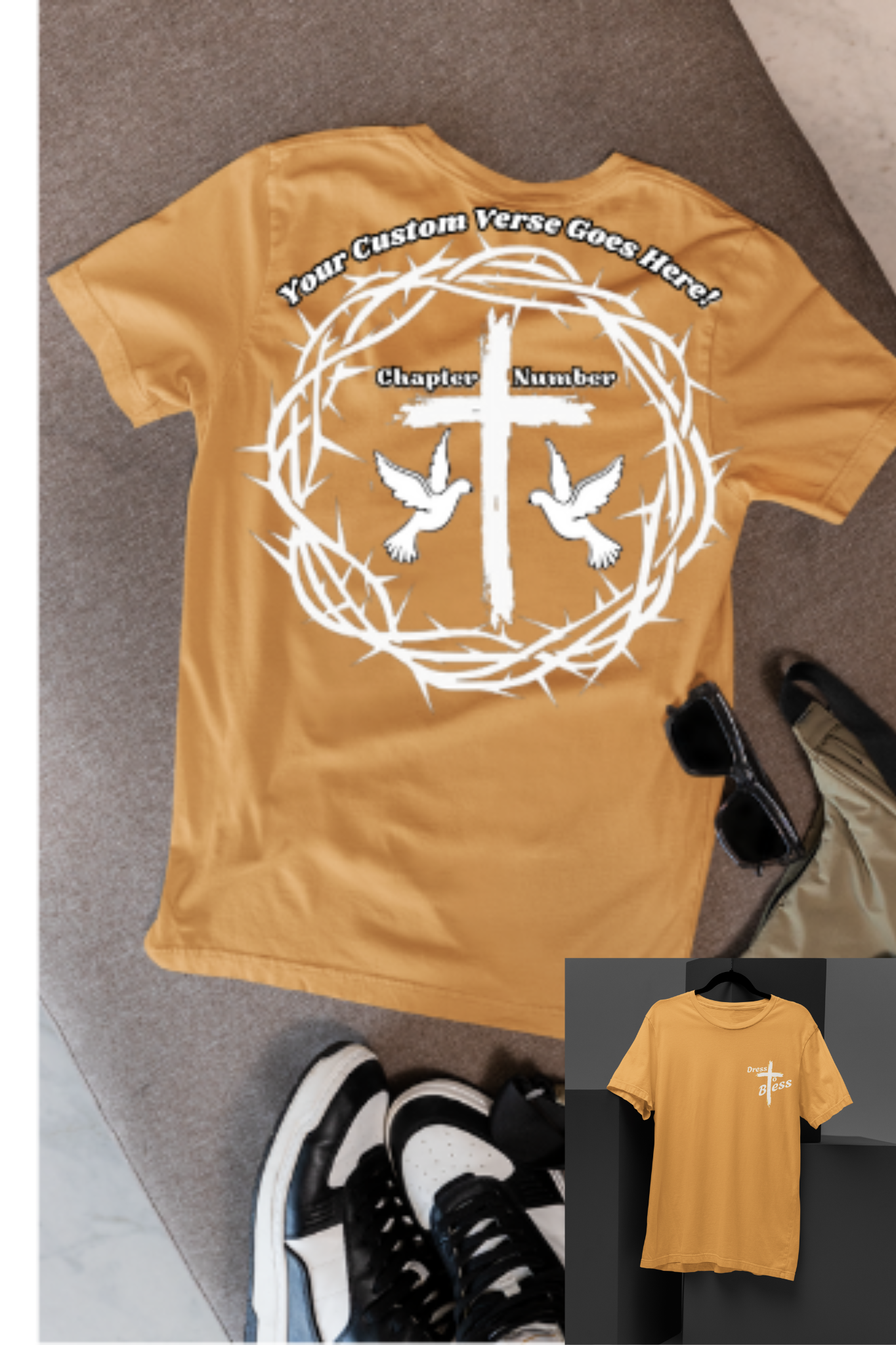 Custom Youth Dress To Bless Cross Logo Unisex T-shirt