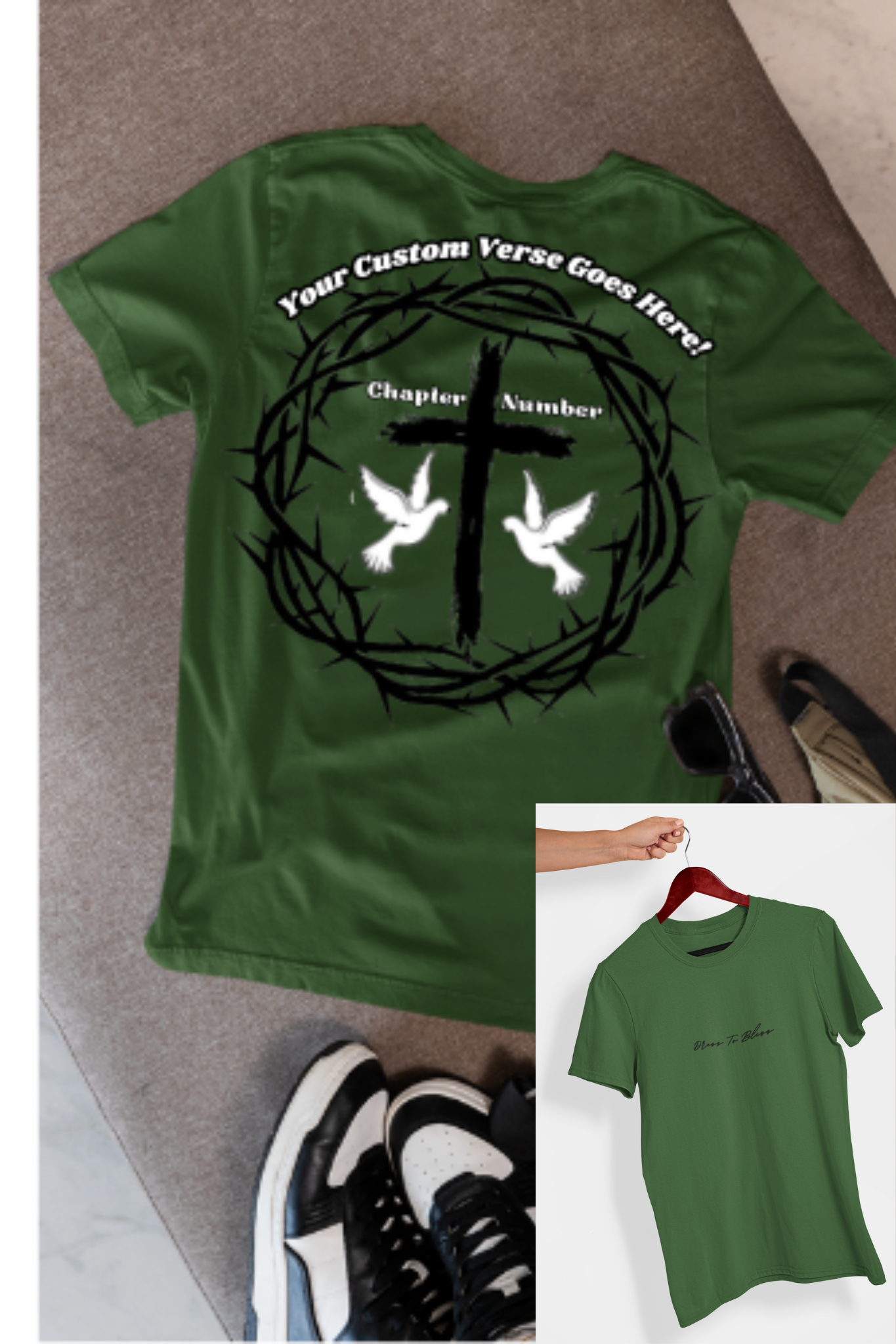 Custom Youth Dress To Bless Cursive Logo Unisex T-Shirt