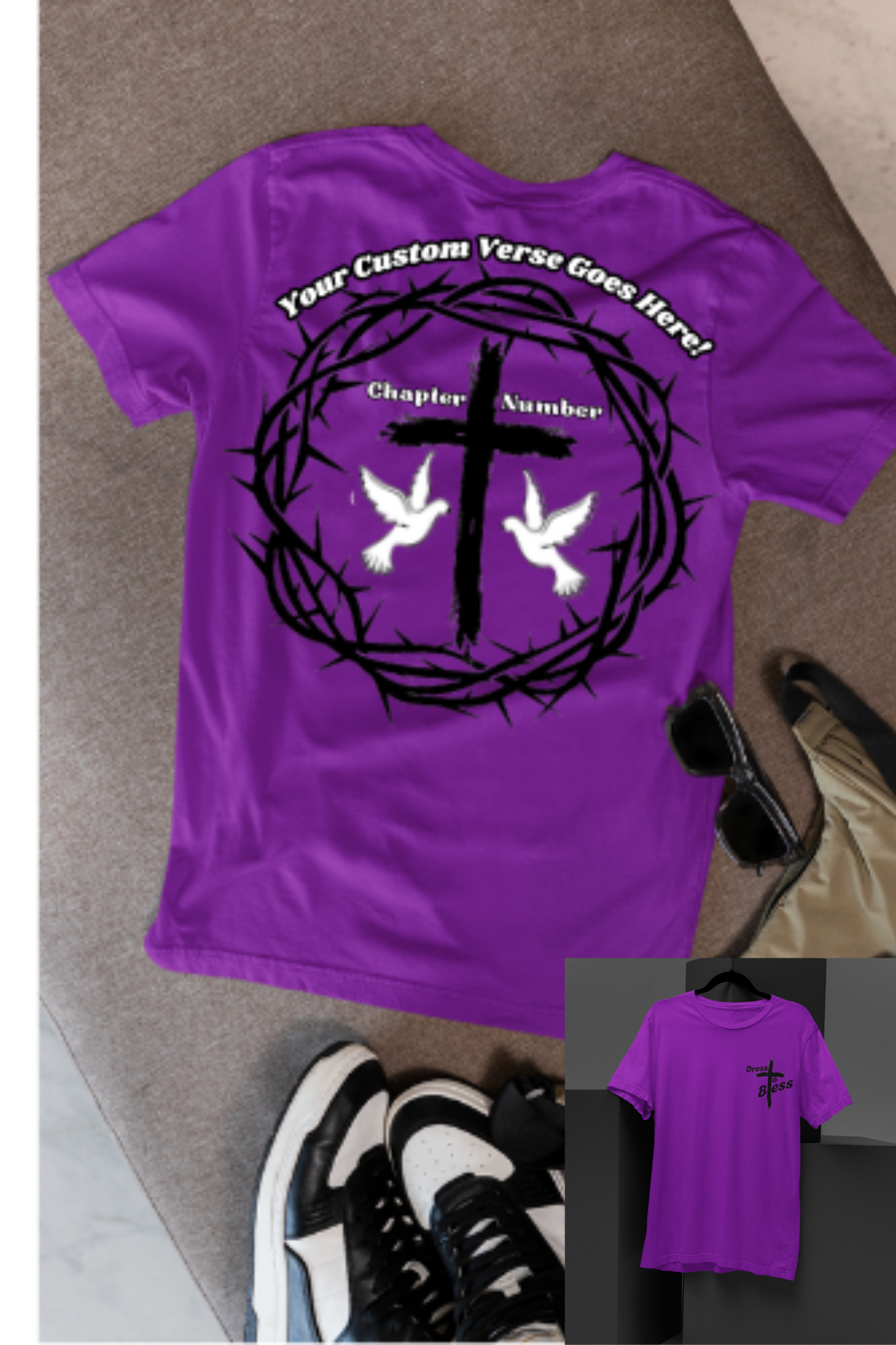Custom Youth Dress To Bless Cross Logo Unisex T-shirt