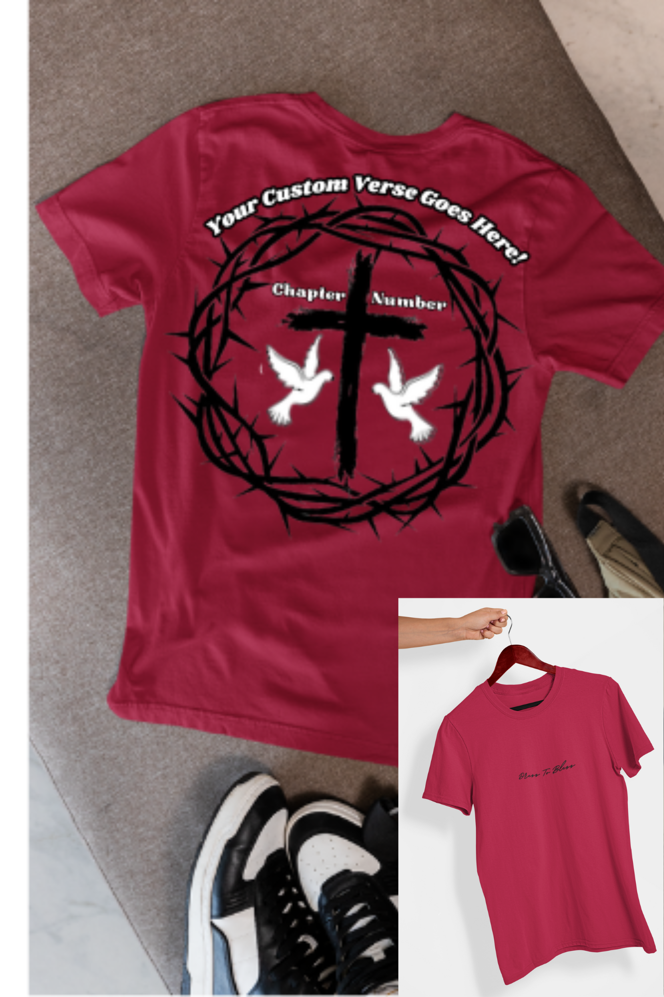 Custom Youth Dress To Bless Cursive Logo Unisex T-Shirt