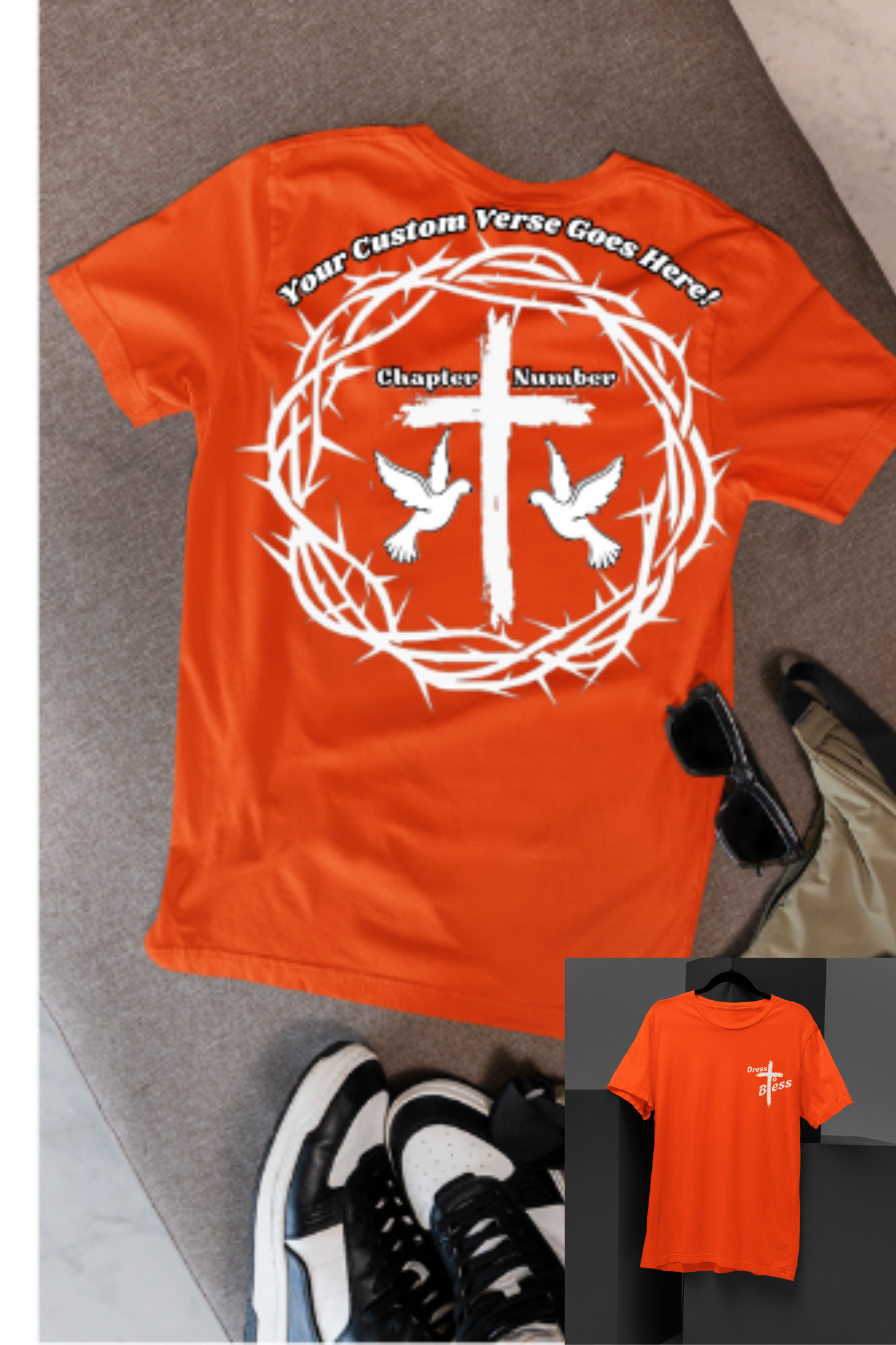 Custom Youth Dress To Bless Cross Logo Unisex T-shirt
