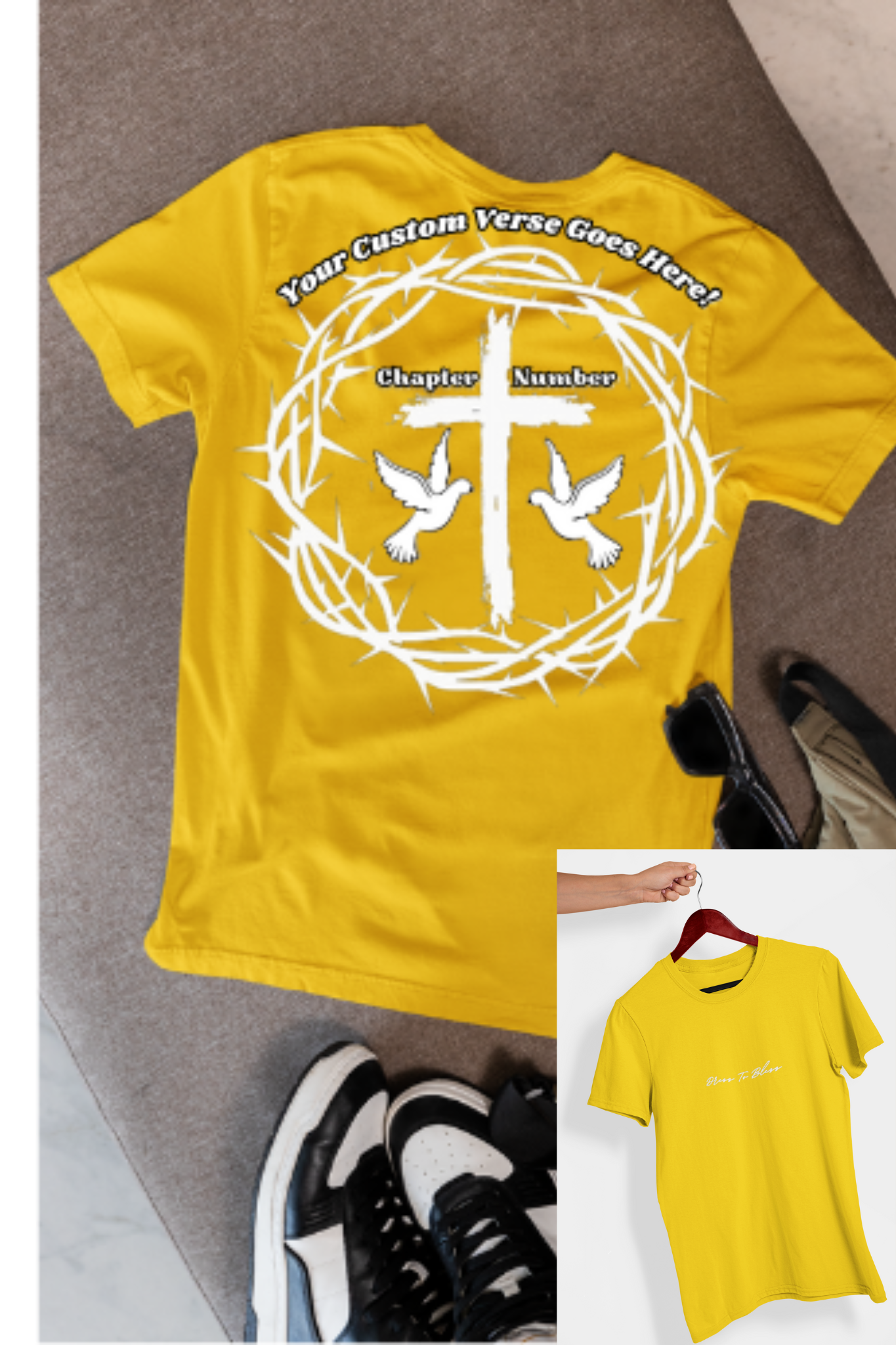 Custom Youth Dress To Bless Cursive Logo Unisex T-Shirt