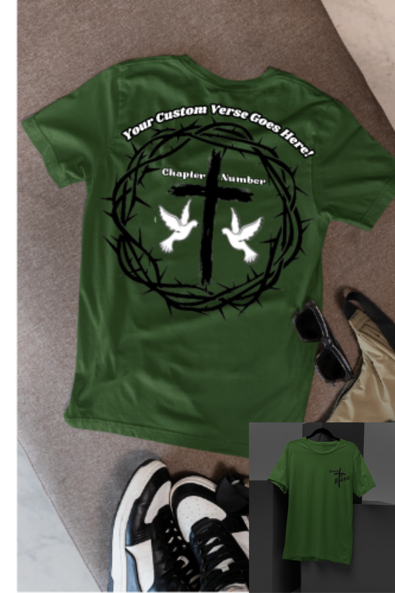 Custom Youth Dress To Bless Cross Logo Unisex T-shirt