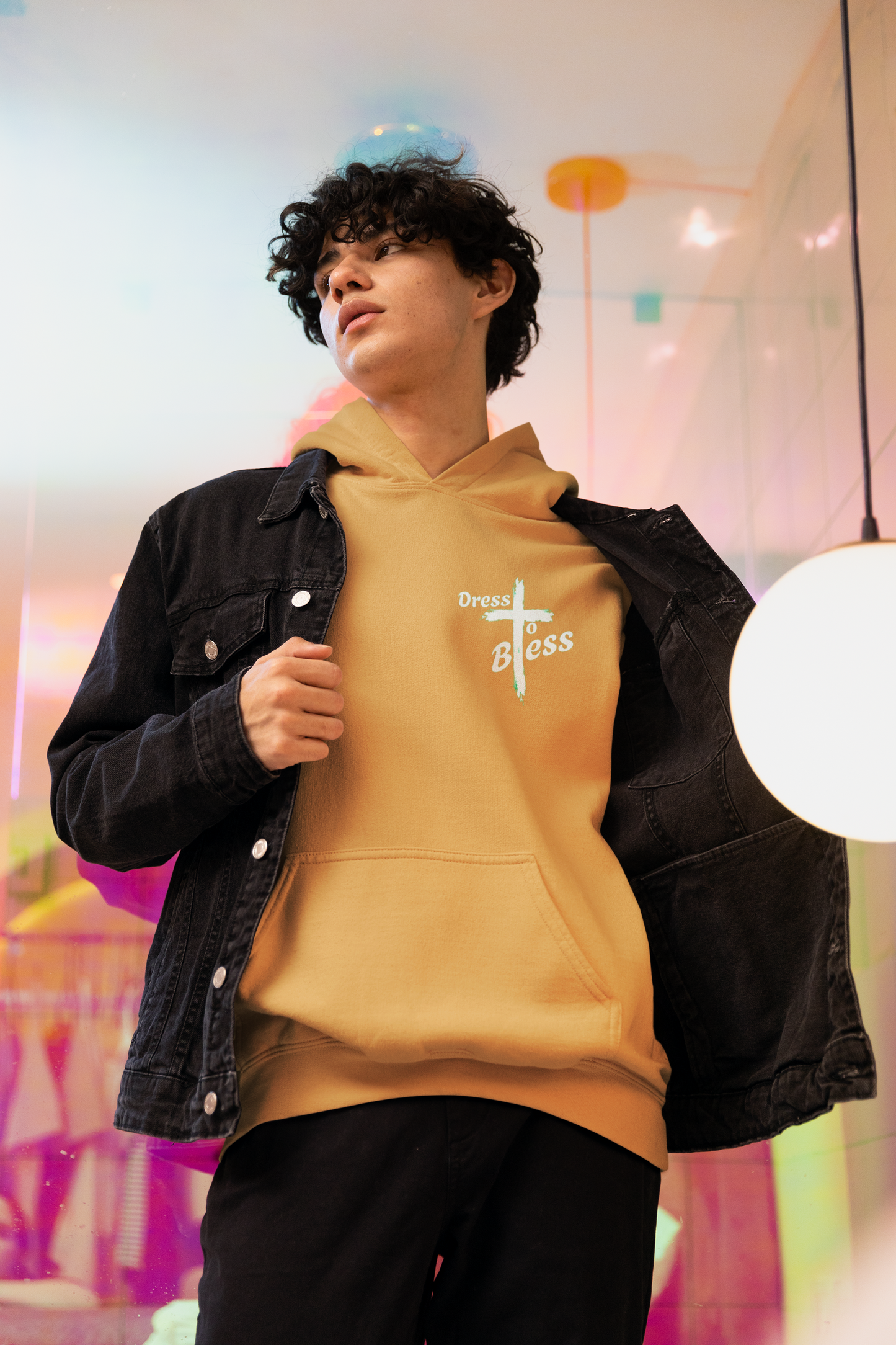 Custom Adult “Dress To Bless” Cross Logo Unisex Hoodies