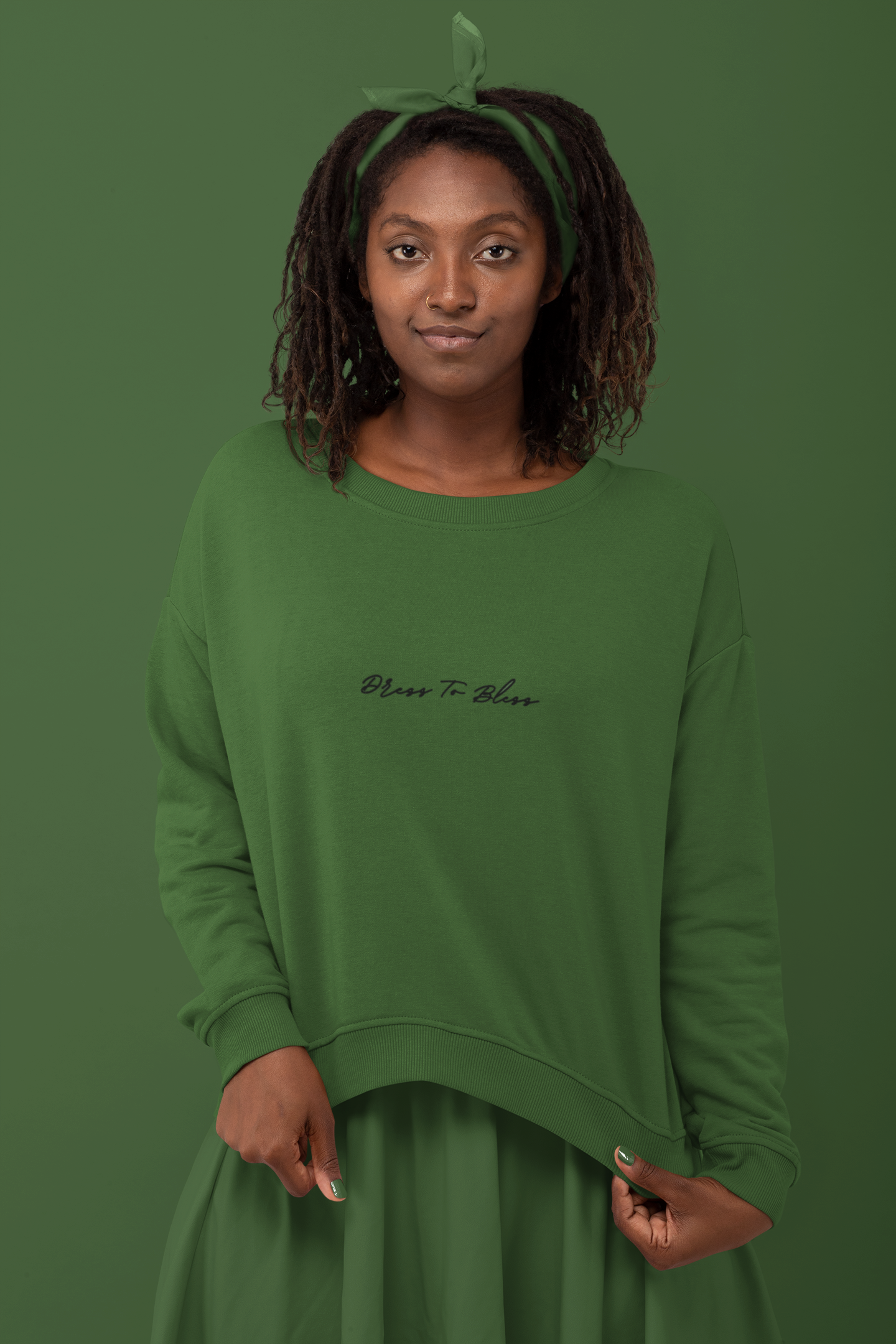 Adult “Dress To Bless” Cursive Logo Unisex Crewnecks