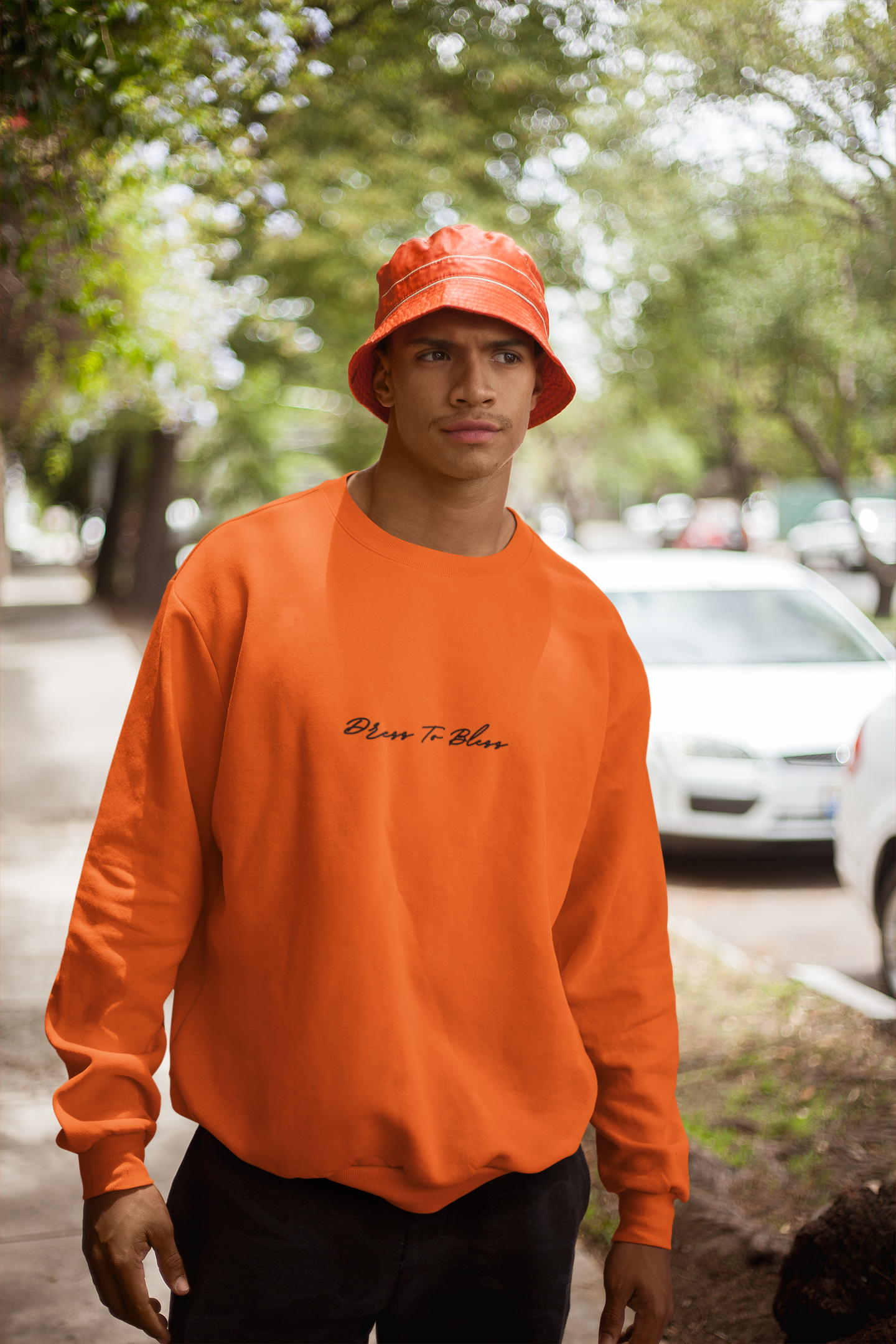 Adult “Dress To Bless” Cursive Logo Unisex Crewnecks