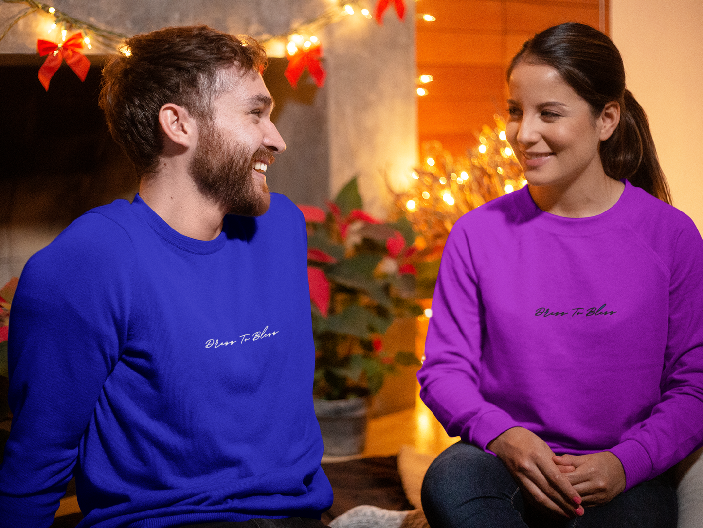 Adult “Dress To Bless” Cursive Logo Unisex Crewnecks
