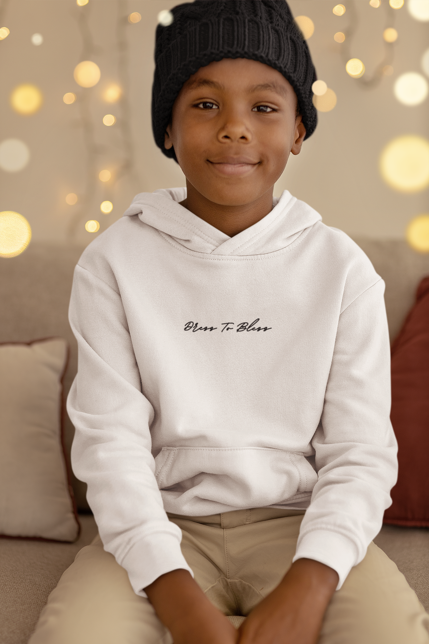 Youth Dress To Bless Cursive Logo Unisex Hoodie