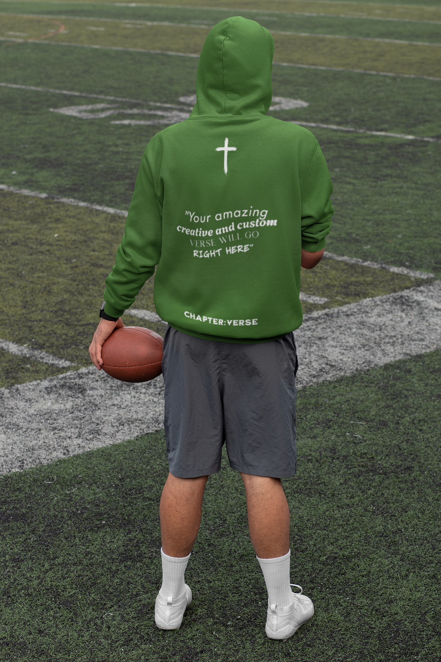 Custom Verse Only Adult “Dress To Bless” Cross Logo Unisex Hoodies