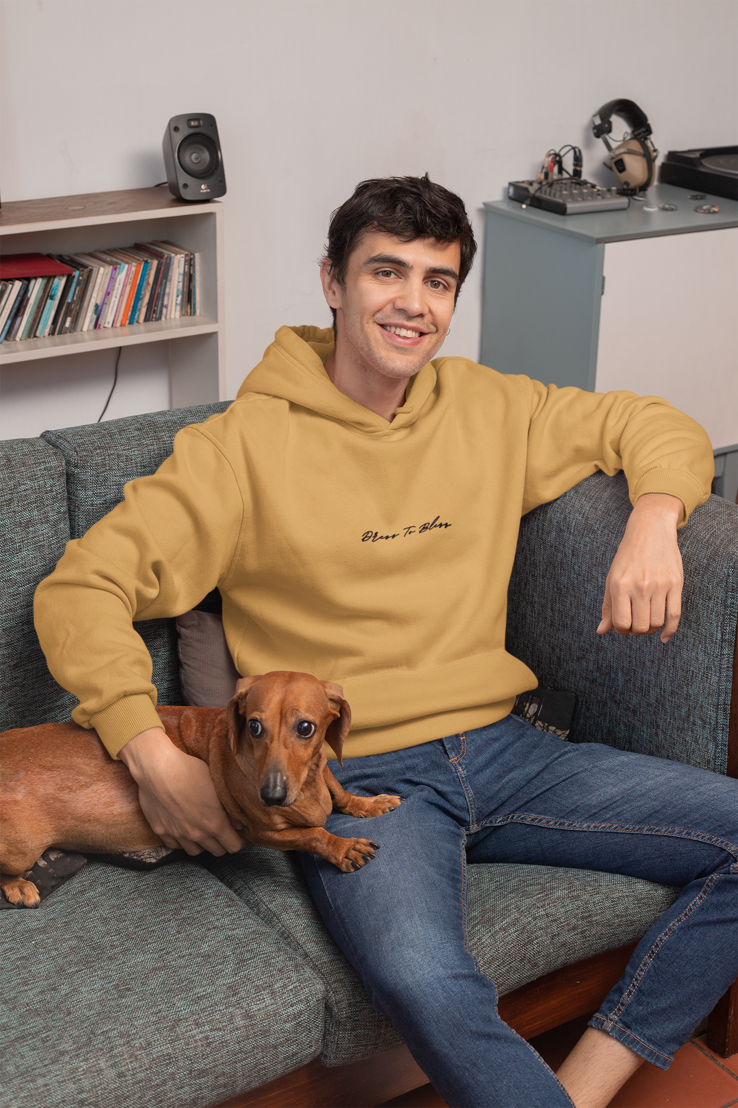 Custom Verse Only Adult “Dress To Bless” Cursive Logo Unisex Hoodies