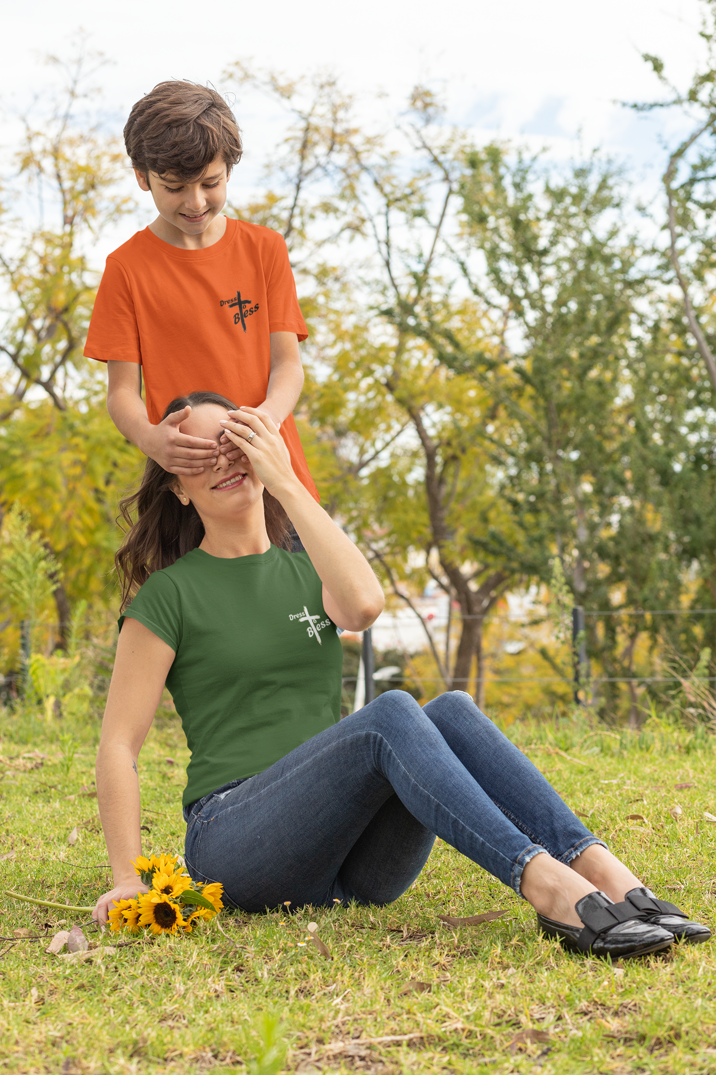 Custom Verse Only Youth “Dress To Bless” Cursive Logo Unisex T-Shirts