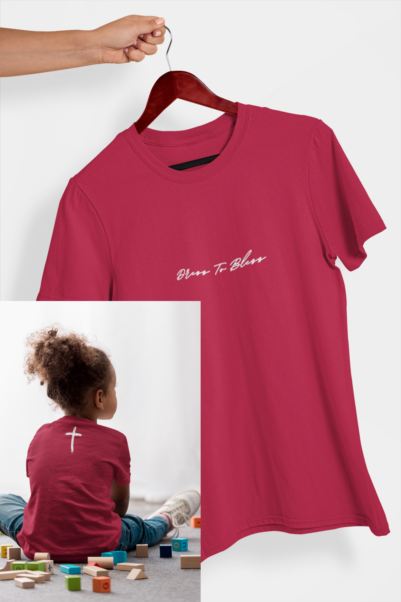 Youth Dress To Bless Cursive Logo Unisex T-Shirt