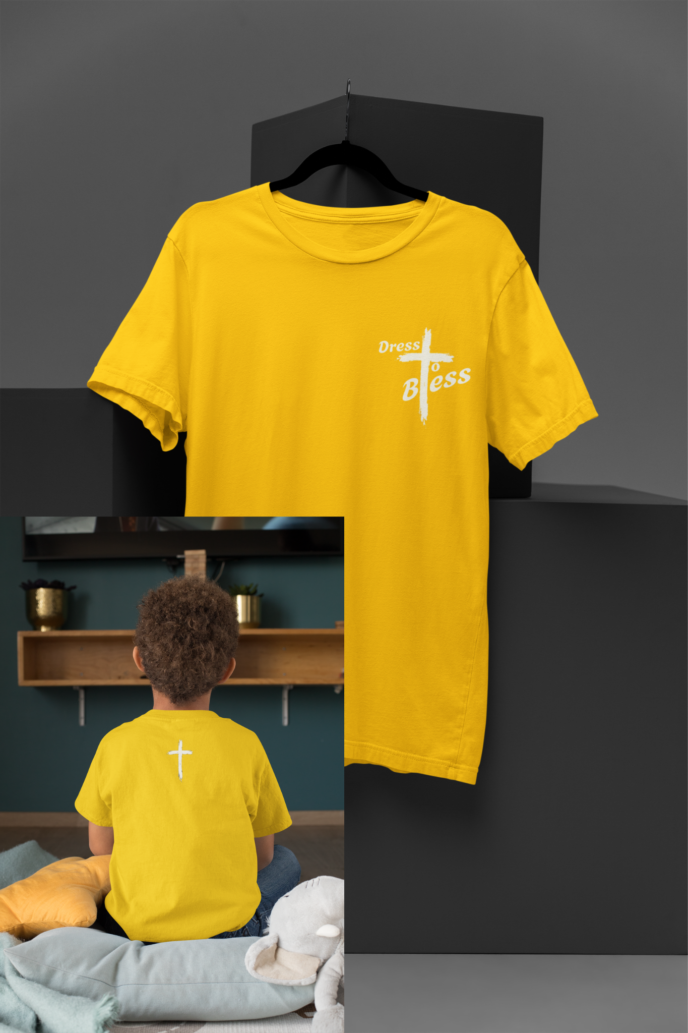 Youth Dress To Bless Cross Logo Unisex T-shirt