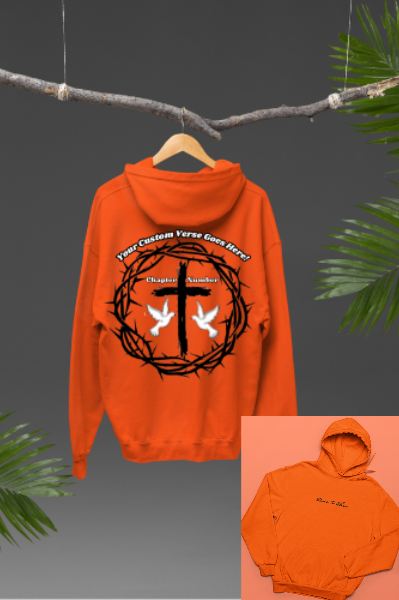 Custom Youth Dress To Bless Cursive Logo Unisex Hoodie