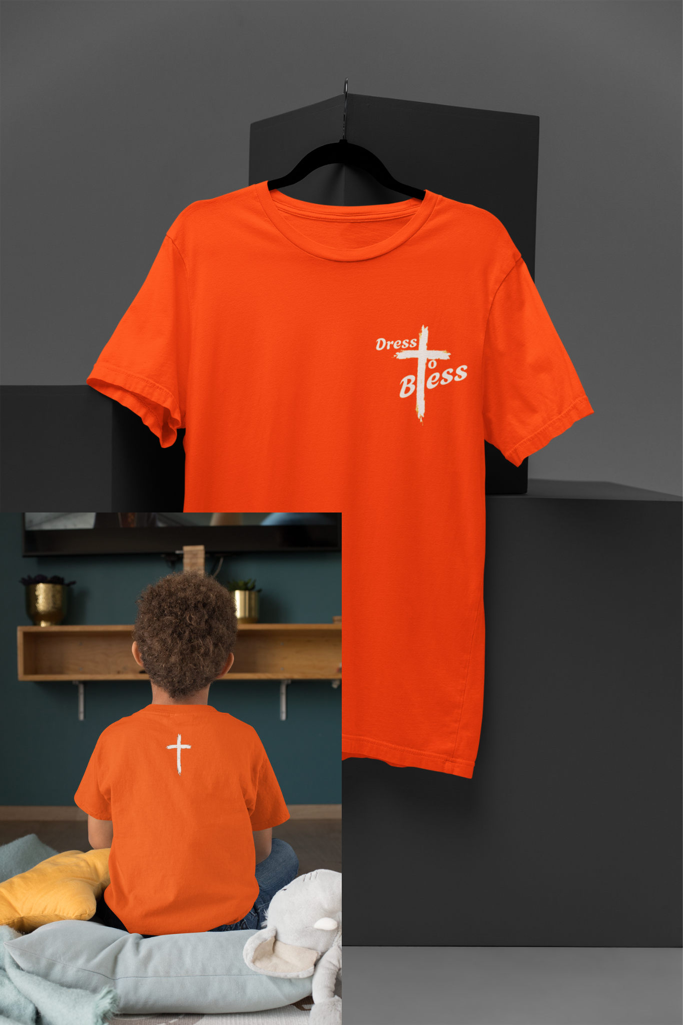 Youth Dress To Bless Cross Logo Unisex T-shirt
