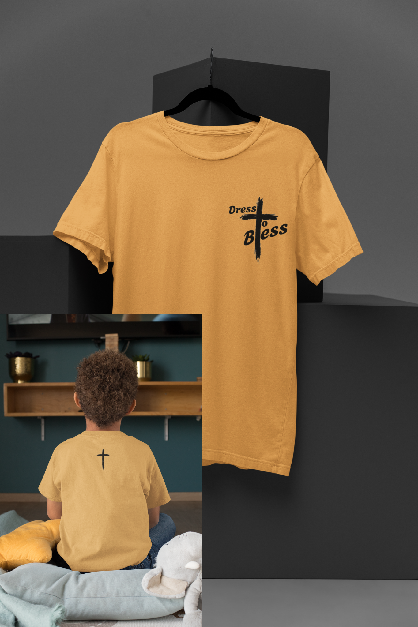 Youth Dress To Bless Cross Logo Unisex T-shirt
