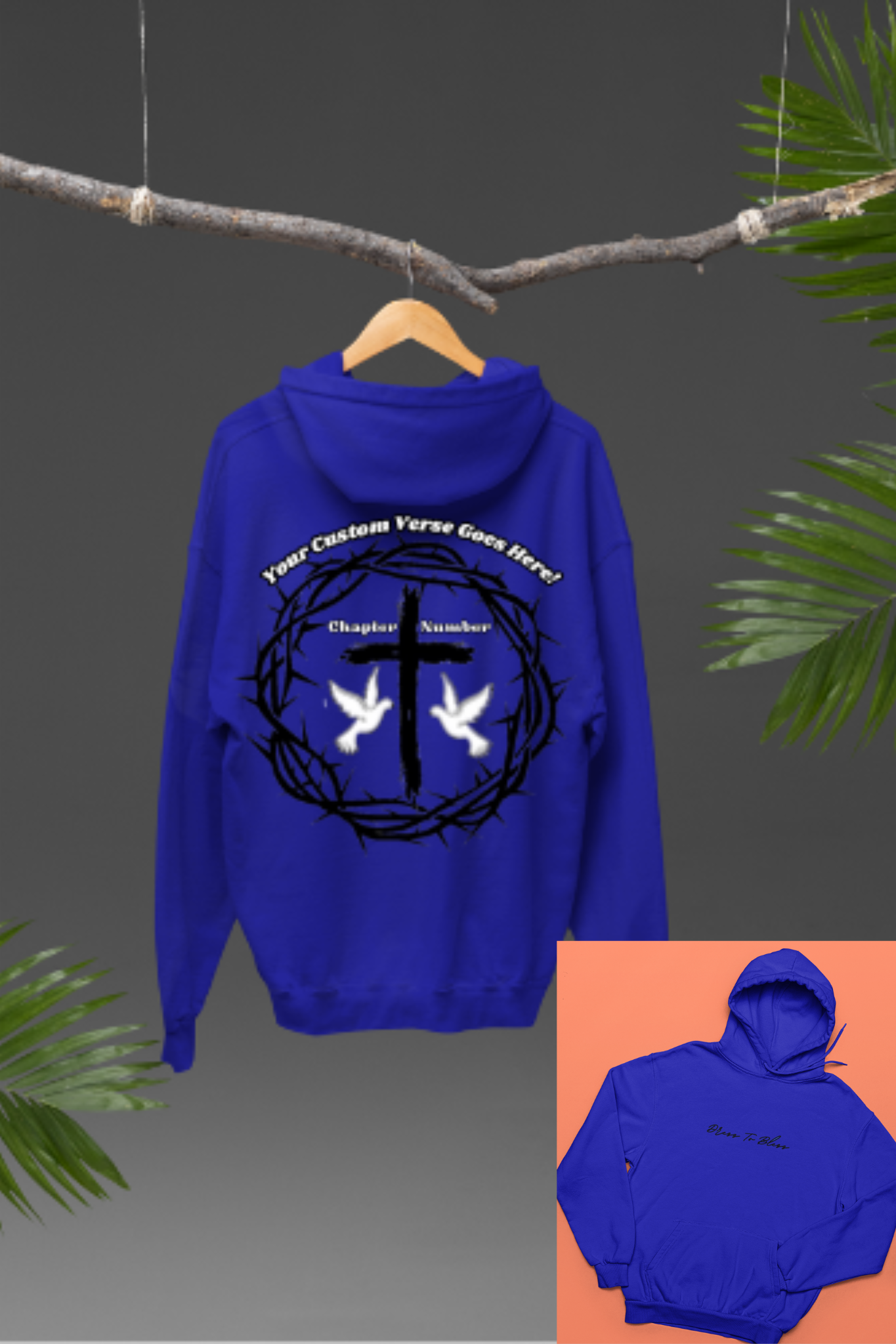 Custom Youth Dress To Bless Cursive Logo Unisex Hoodie