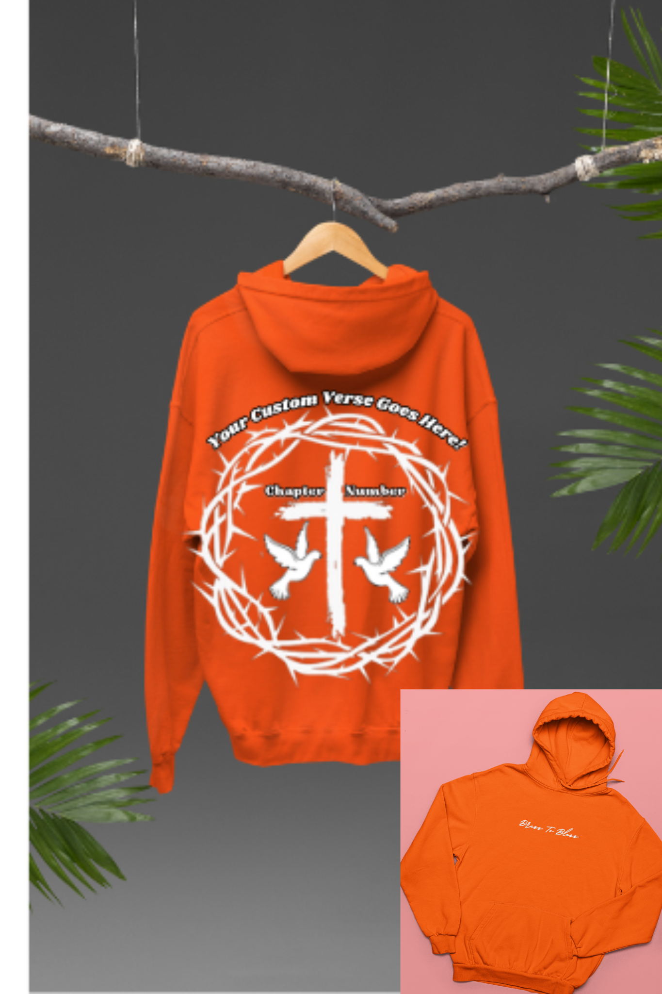 Custom Youth Dress To Bless Cursive Logo Unisex Hoodie