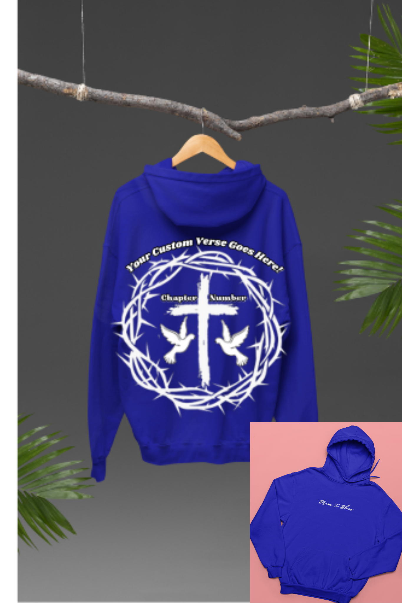 Custom Youth Dress To Bless Cursive Logo Unisex Hoodie