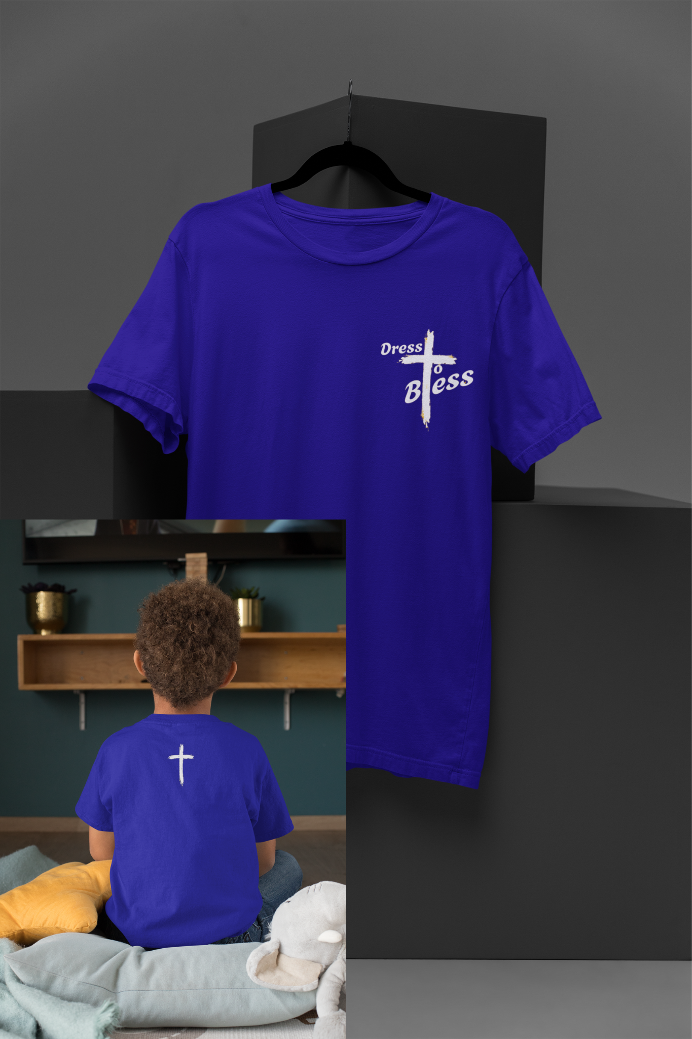 Youth Dress To Bless Cross Logo Unisex T-shirt