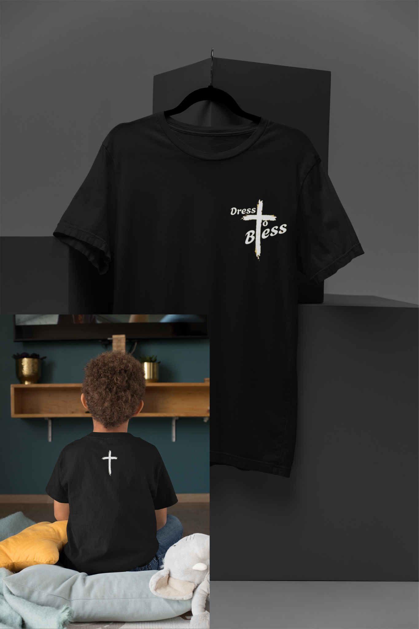 Youth Dress To Bless Cross Logo Unisex T-shirt