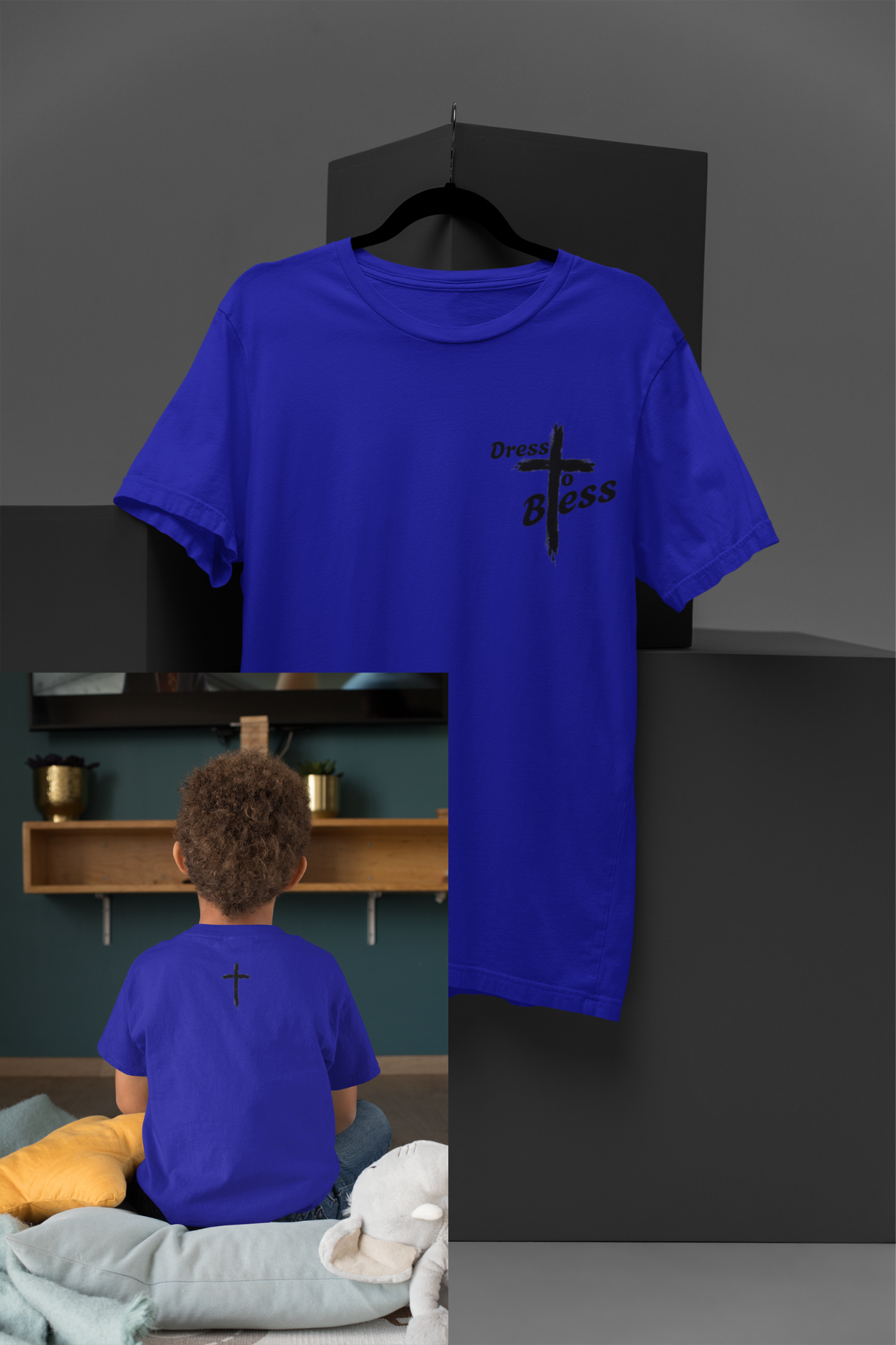 Youth Dress To Bless Cross Logo Unisex T-shirt
