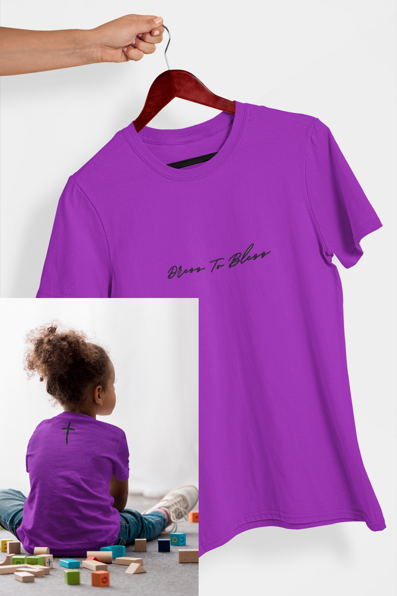 Youth Dress To Bless Cursive Logo Unisex T-Shirt