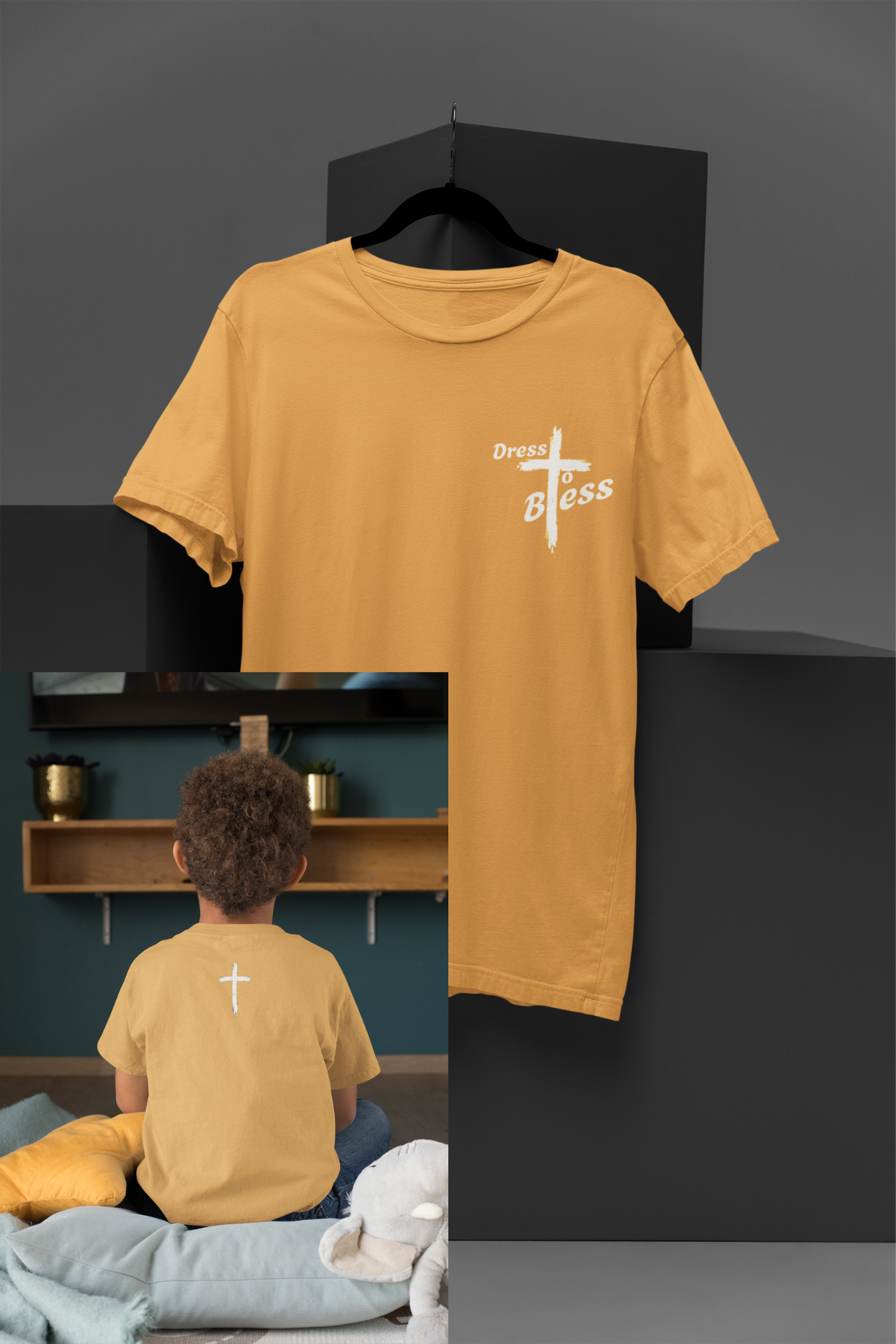 Youth Dress To Bless Cross Logo Unisex T-shirt