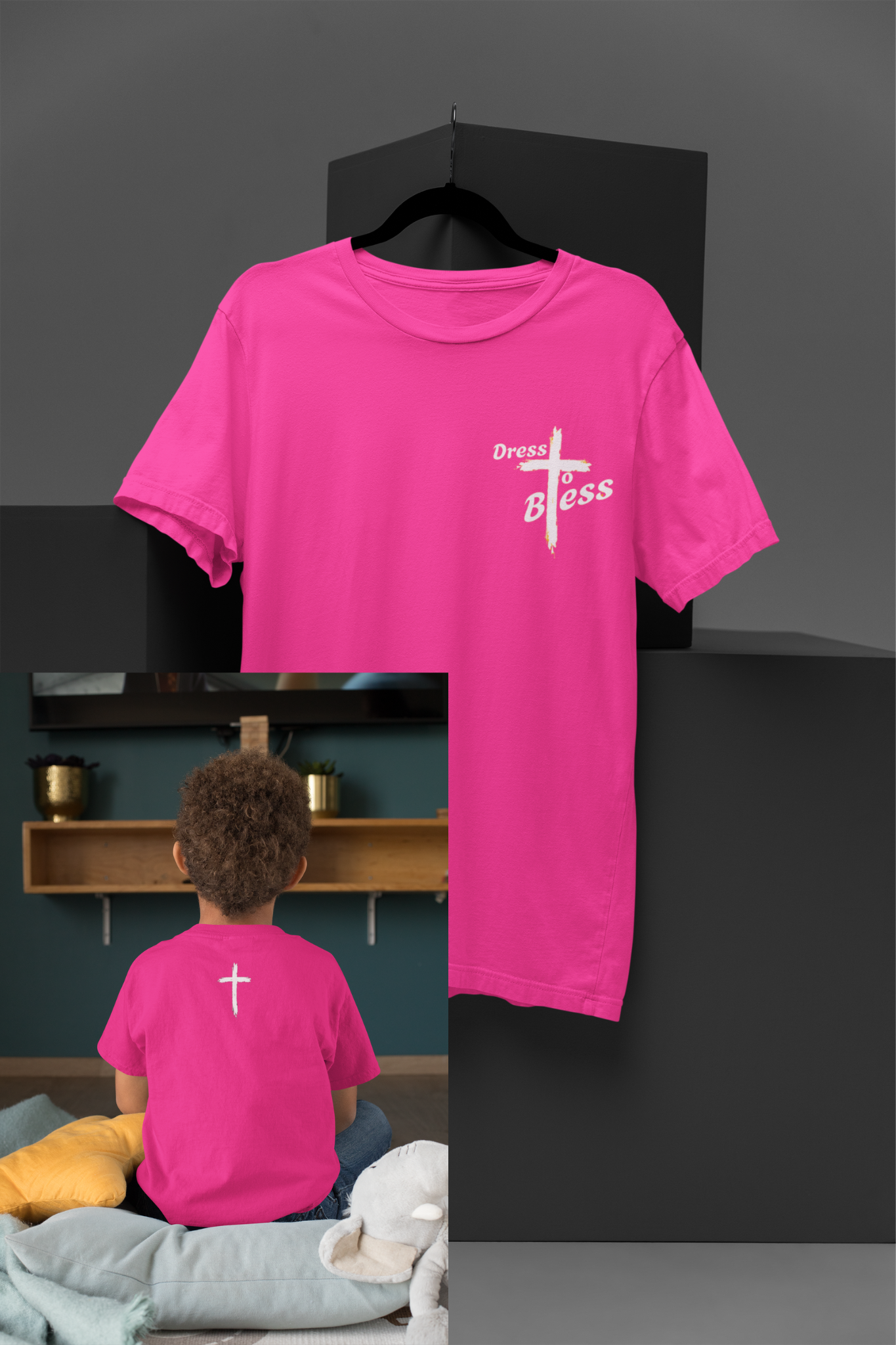Youth Dress To Bless Cross Logo Unisex T-shirt