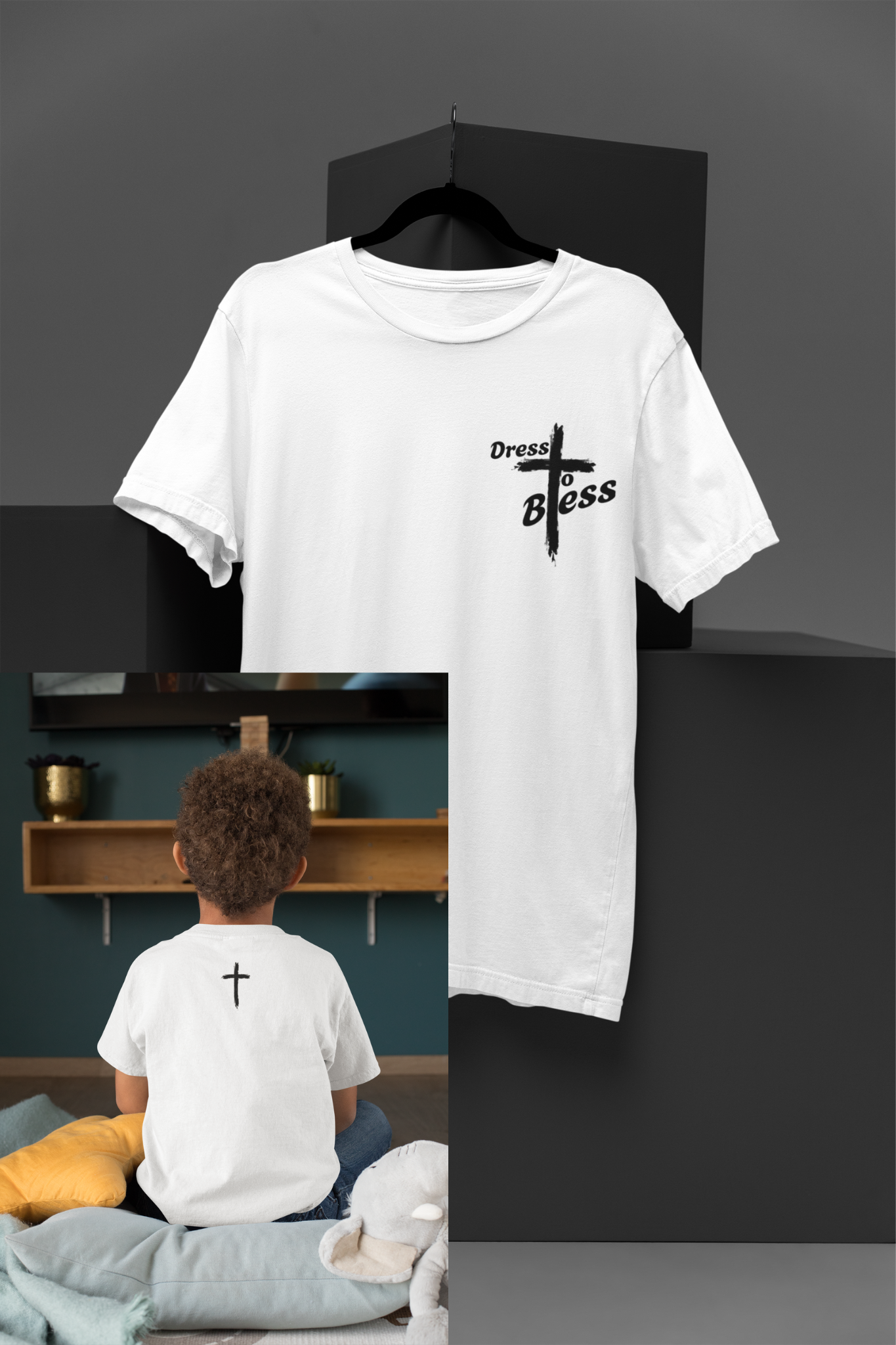Youth Dress To Bless Cross Logo Unisex T-shirt