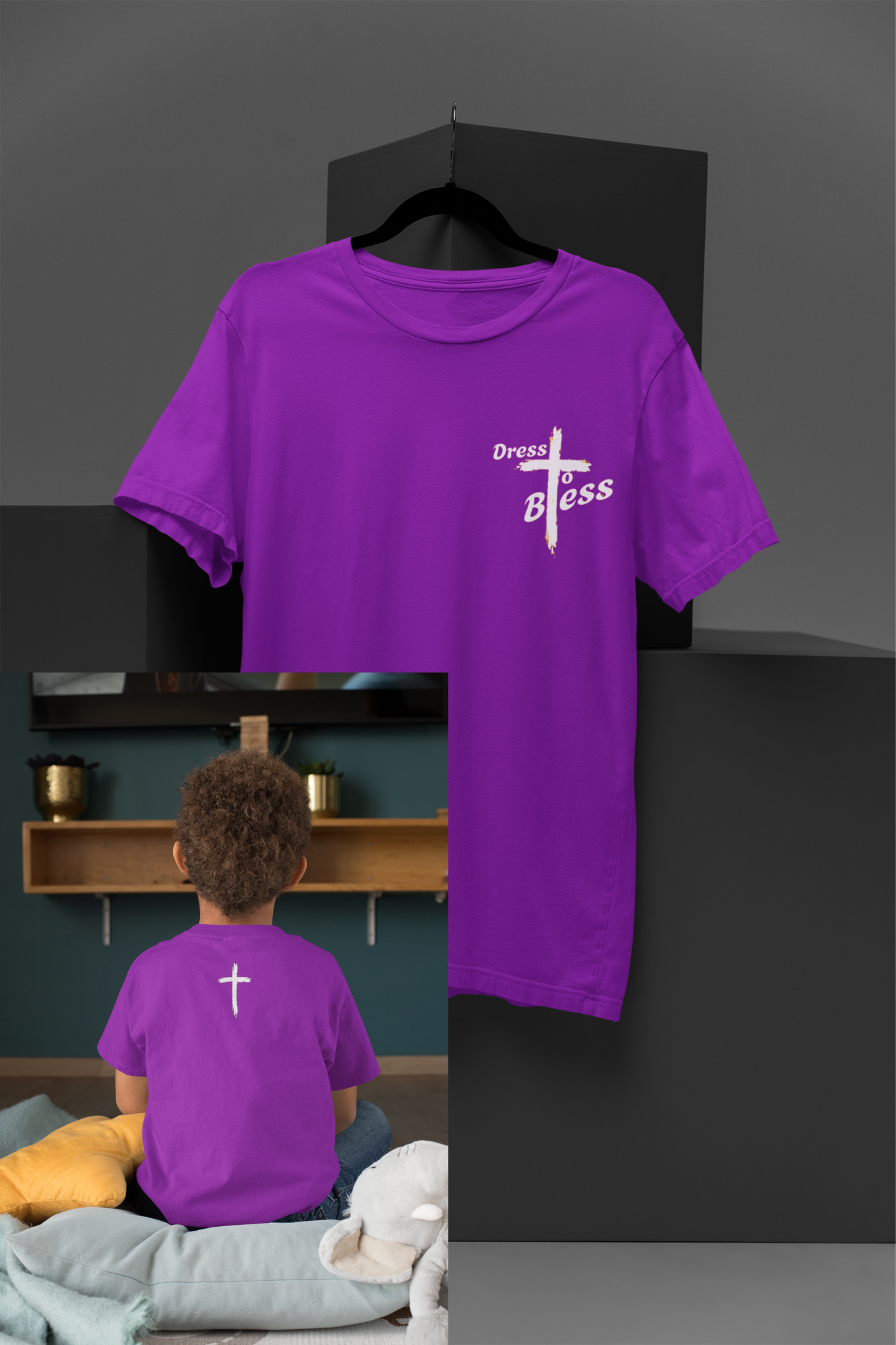 Youth Dress To Bless Cross Logo Unisex T-shirt