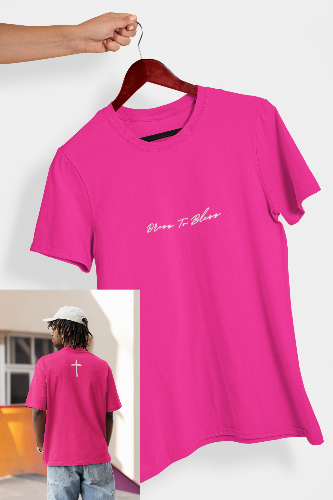 Adult “Dress To Bless” Cursive Logo Unisex T-Shirts