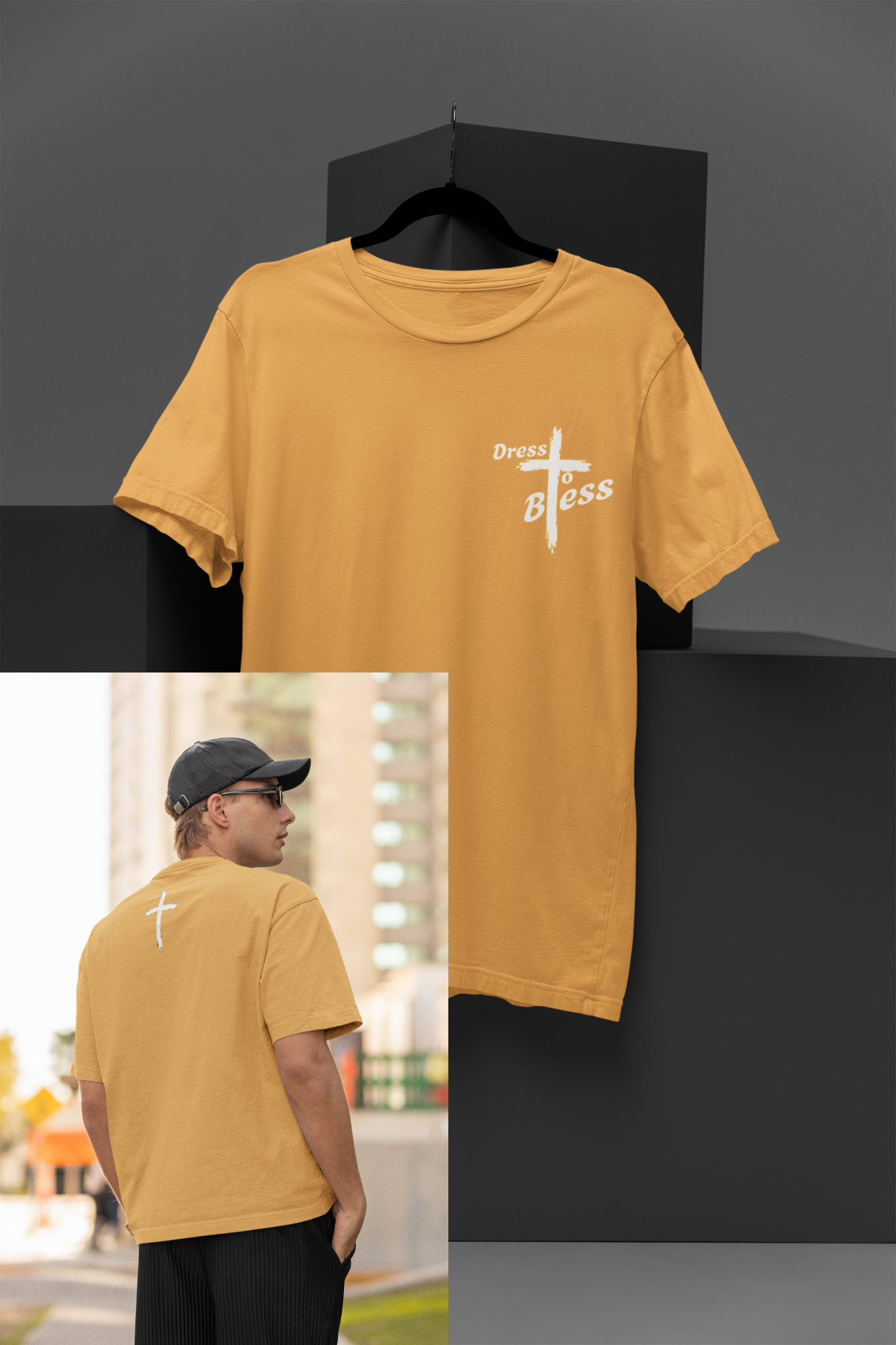 Adult “Dress To Bless” Cross Unisex T-shirts