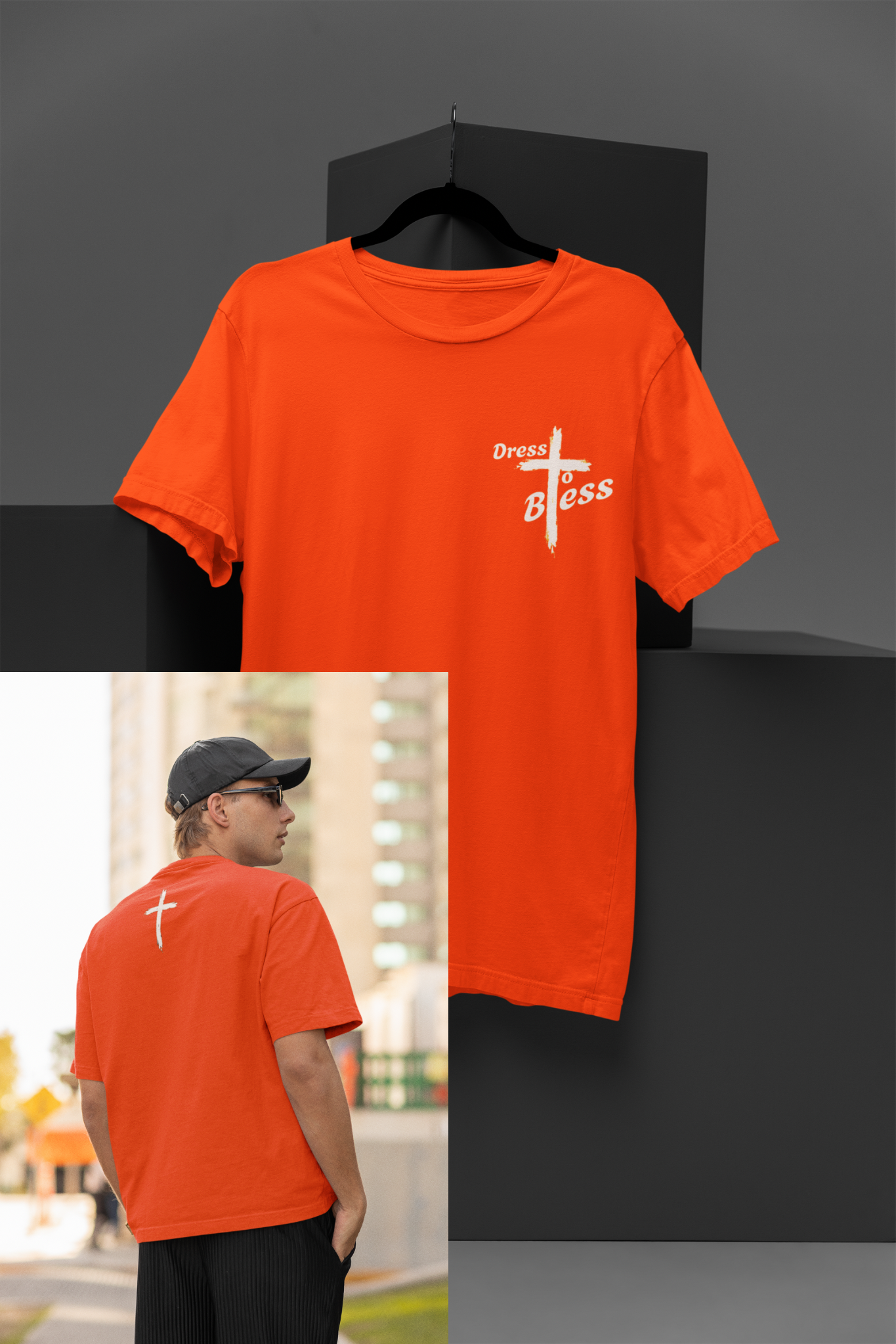 Adult “Dress To Bless” Cross Unisex T-shirts