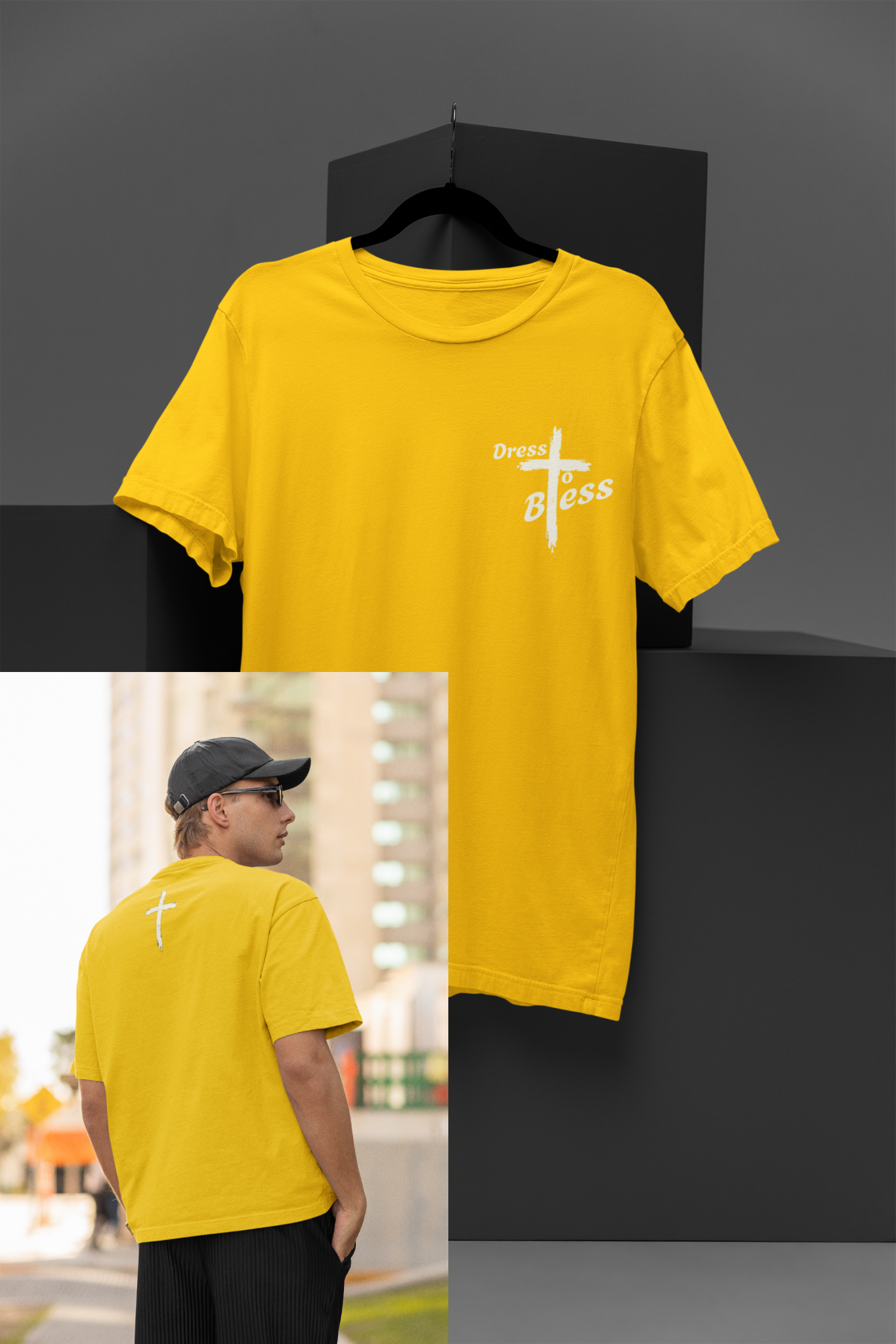 Adult “Dress To Bless” Cross Unisex T-shirts