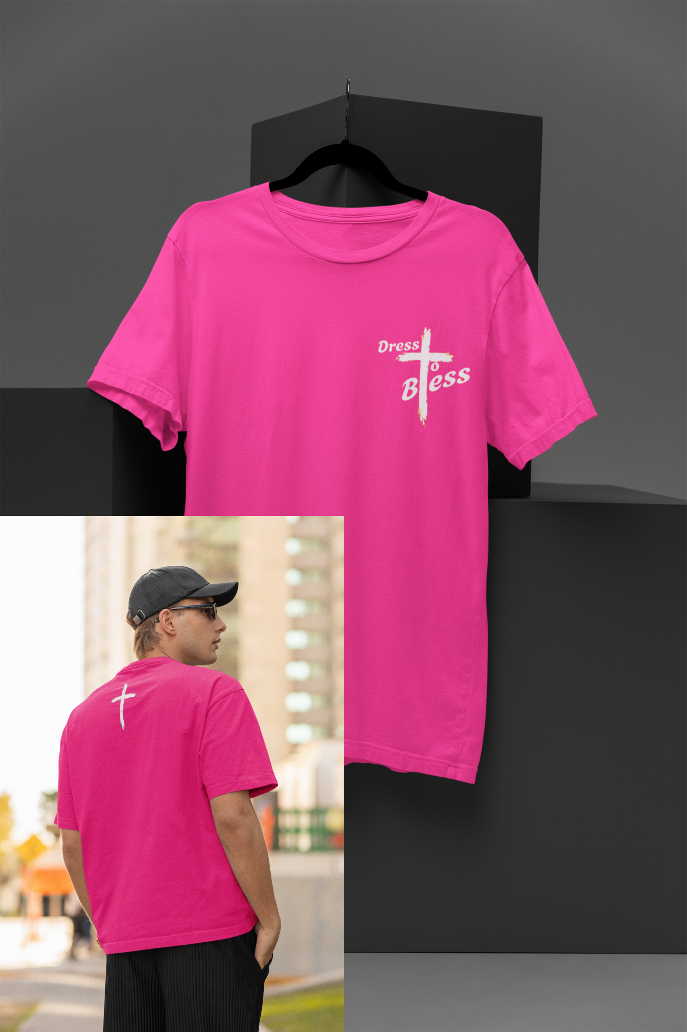 Adult “Dress To Bless” Cross Unisex T-shirts