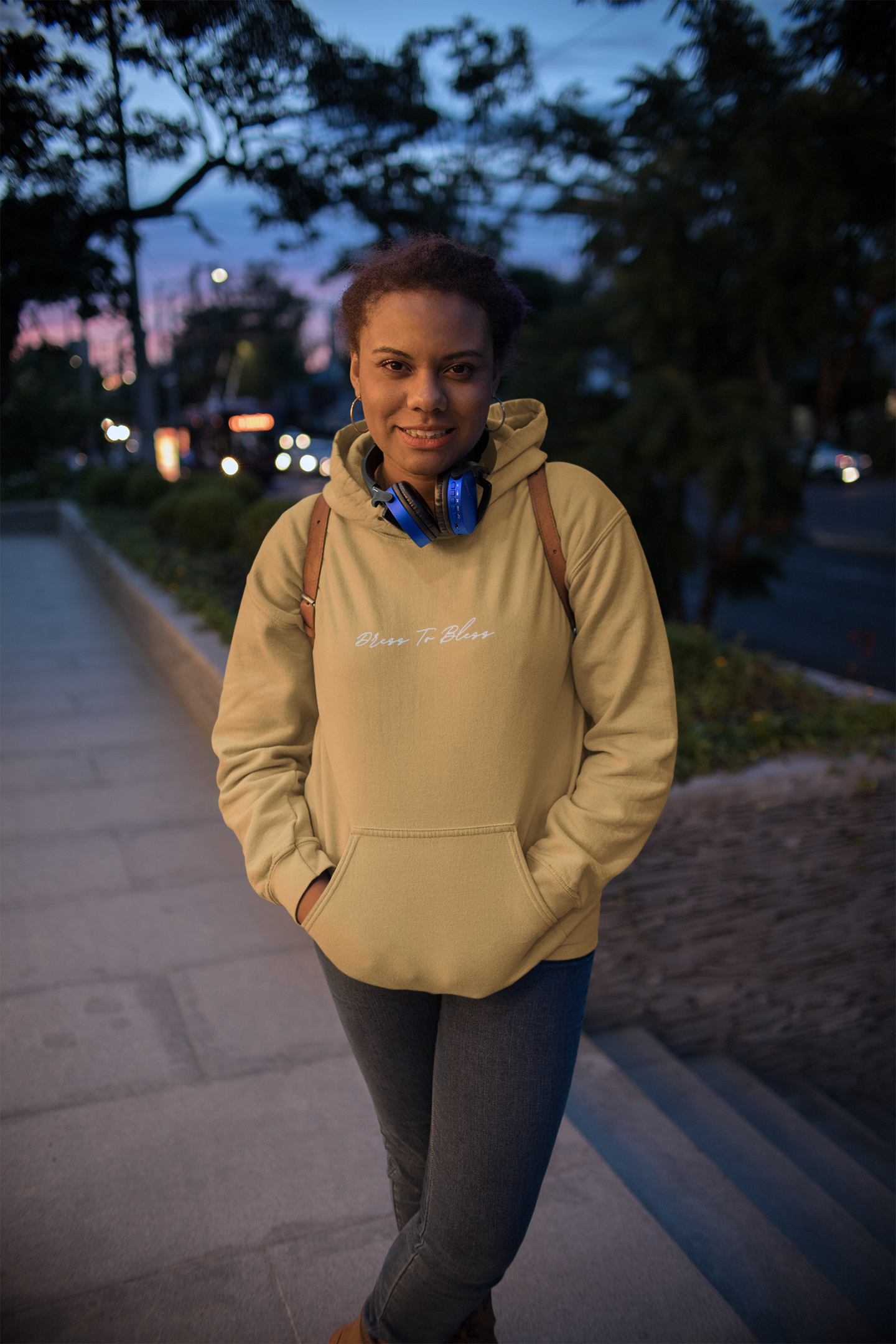 Adult “Dress To Bless” Cursive Logo Unisex Hoodies