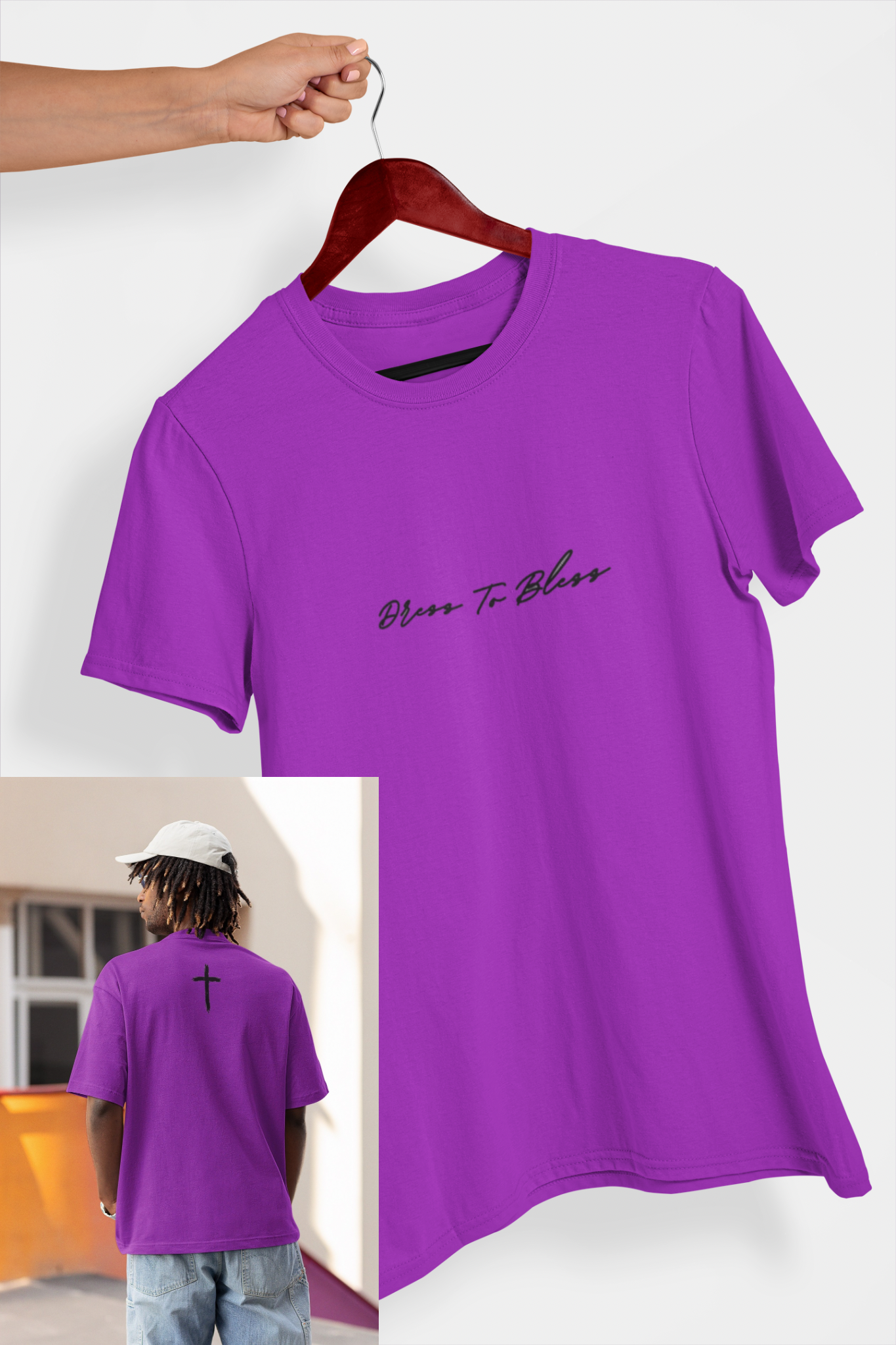 Adult “Dress To Bless” Cursive Logo Unisex T-Shirts